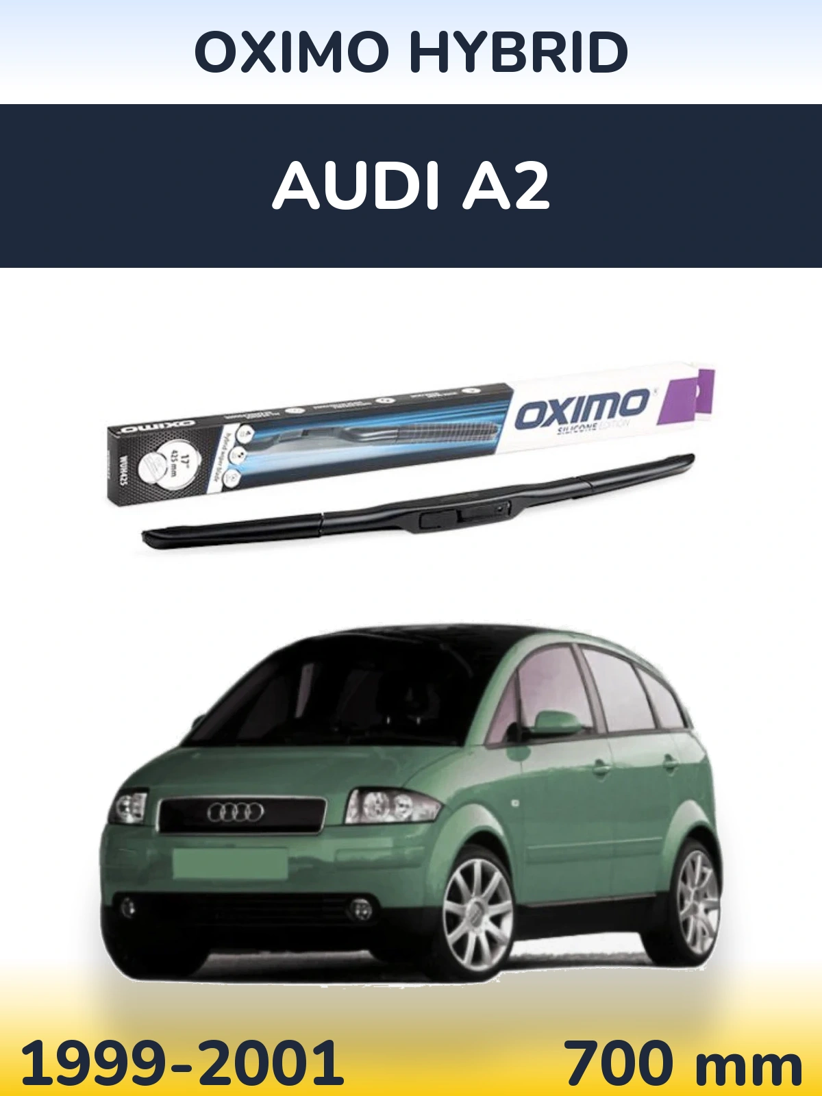 Torkarblad Oximo Hybrid för Audi A2