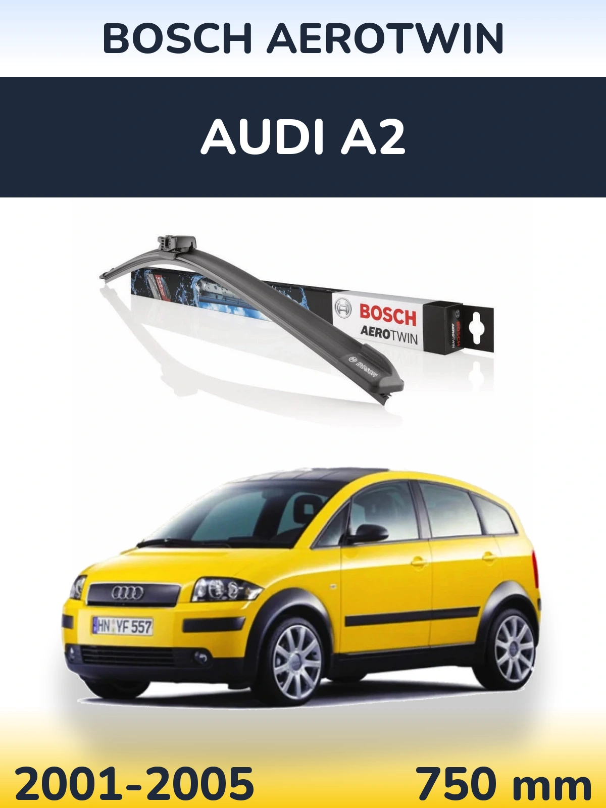 Torkarblad BOSCH AeroTwin för Audi A2