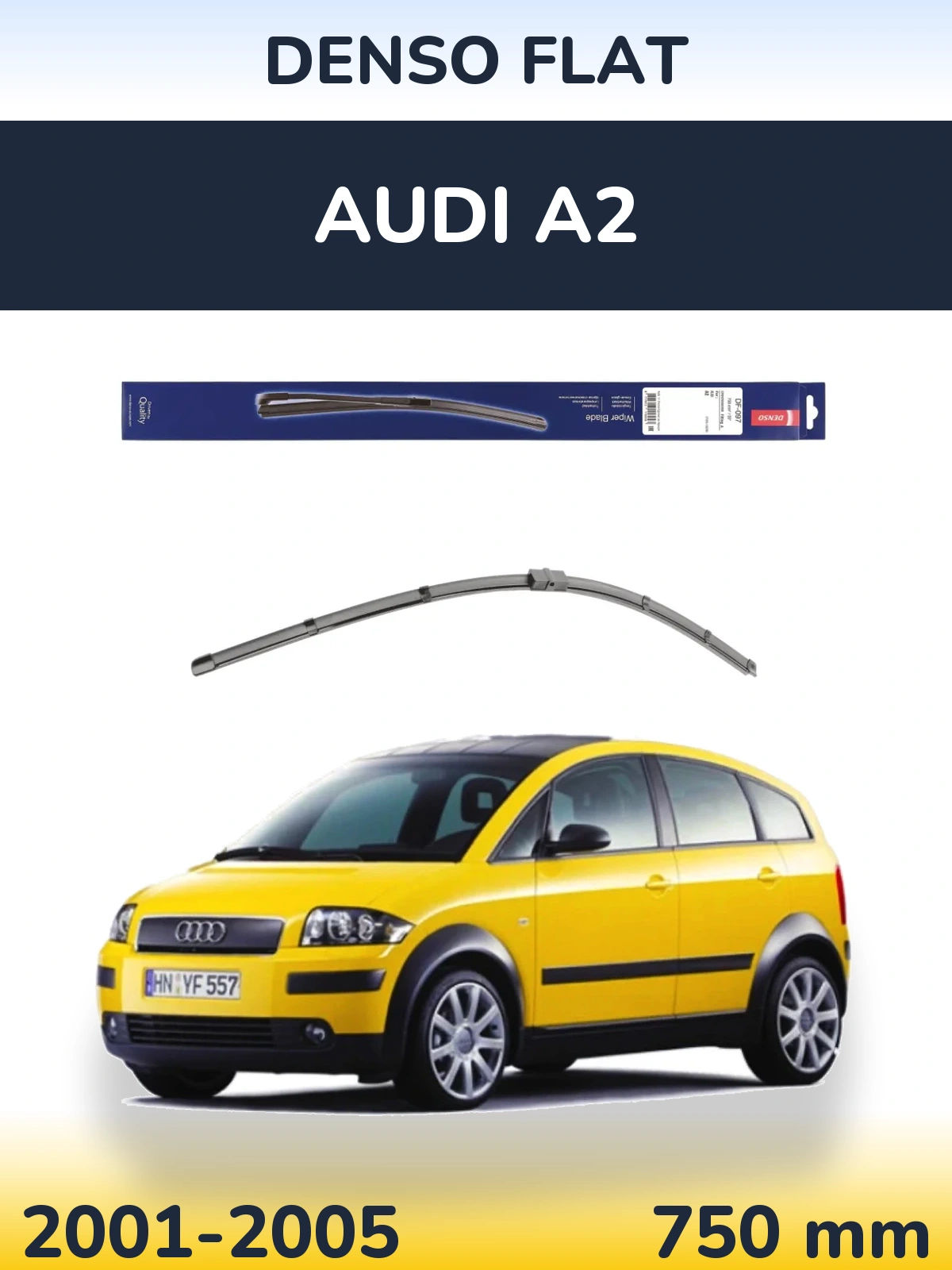 Torkarblad Denso Flat för Audi A2