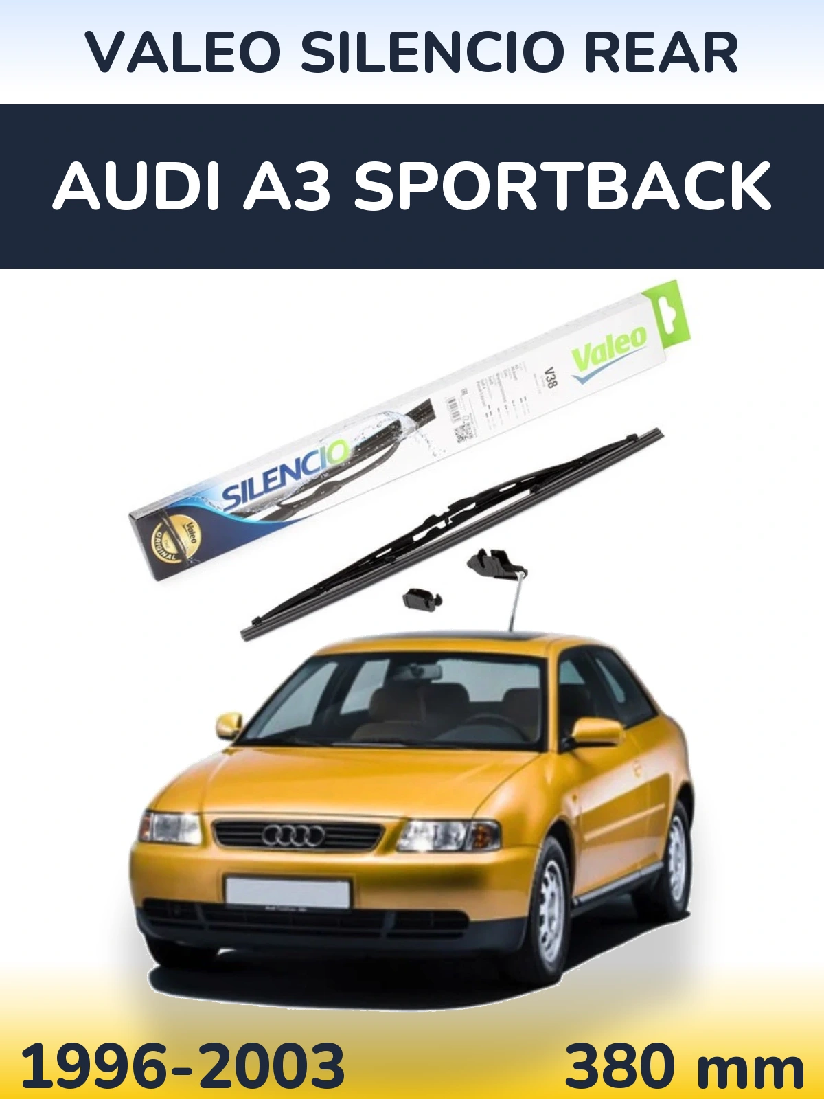 Torkarblad Valeo Silencio Rear för Audi A3 Sportback