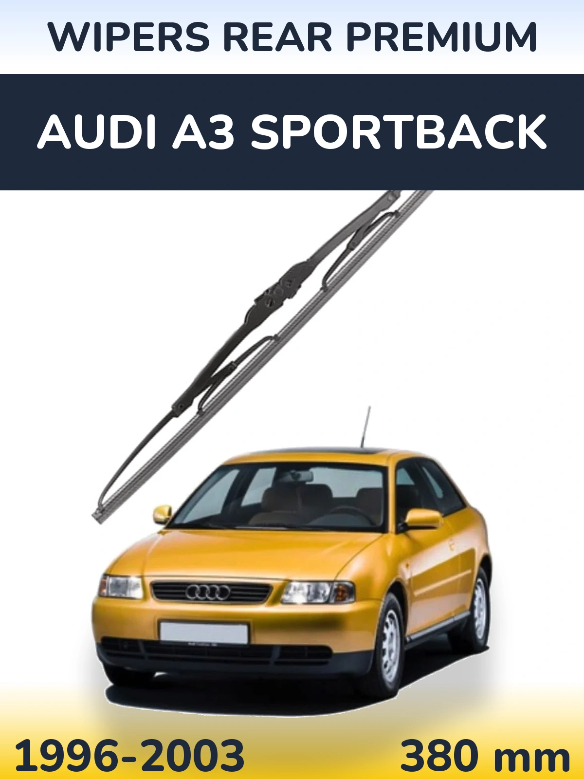 Задний дворник WIPERS REAR PREMIUM 380 мм для Audi A3 Sportback 1996-2003