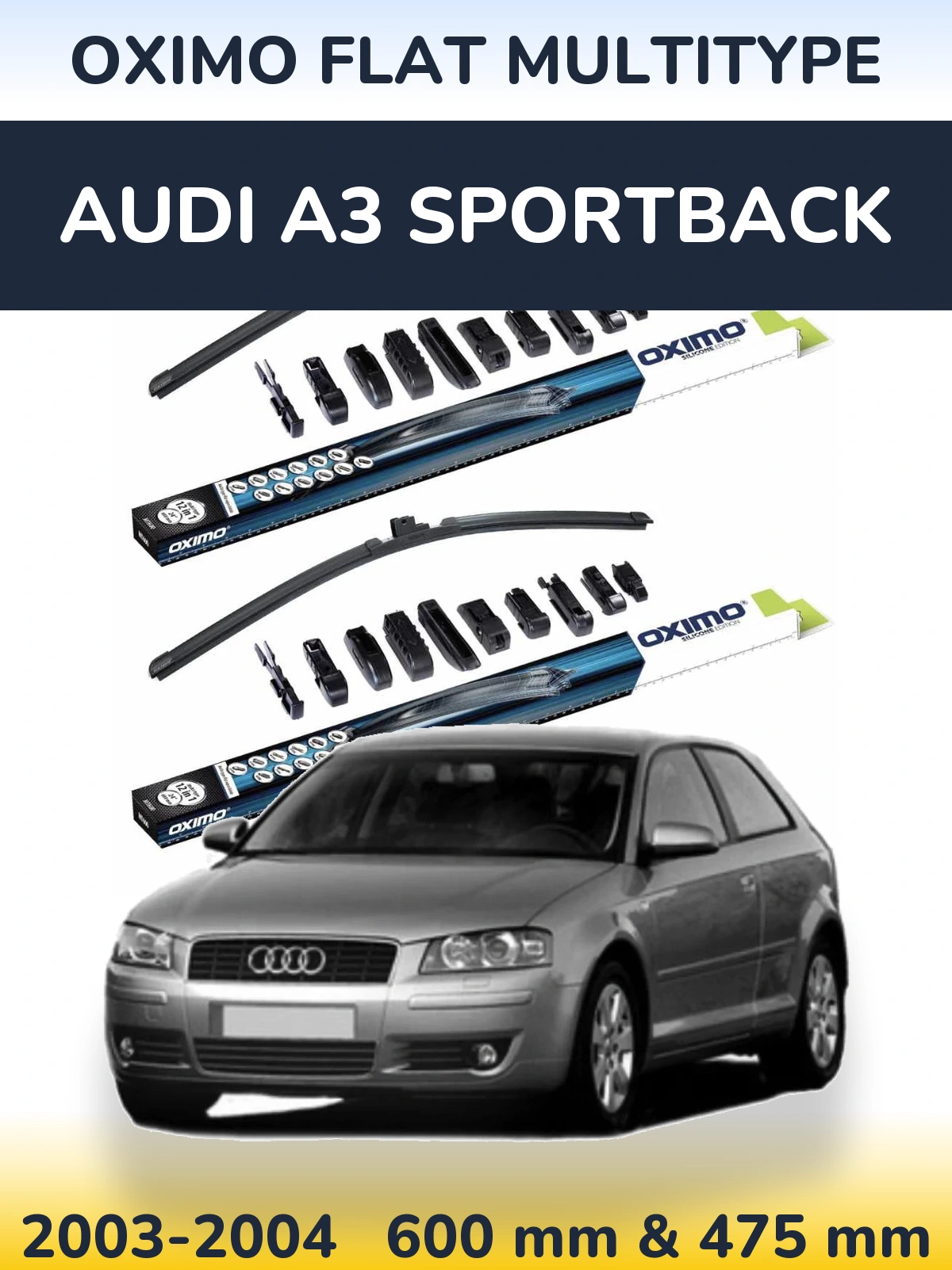 Torkarblad Oximo Flat MultiType för Audi A3 Sportback