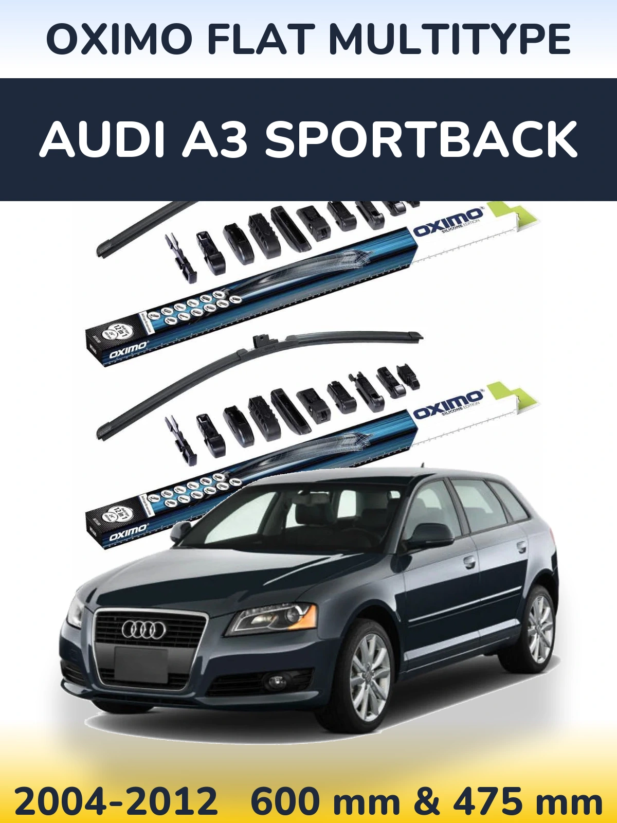 Torkarblad Oximo Flat MultiType för Audi A3 Sportback