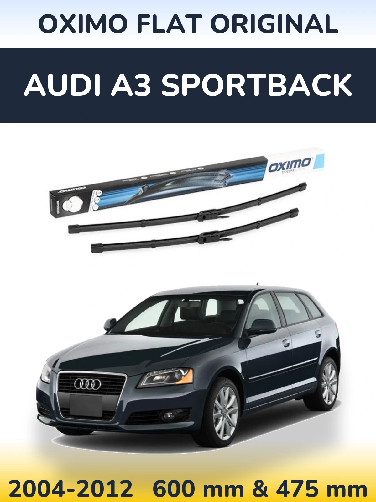 Torkarblad Oximo Flat Original för Audi A3 Sportback