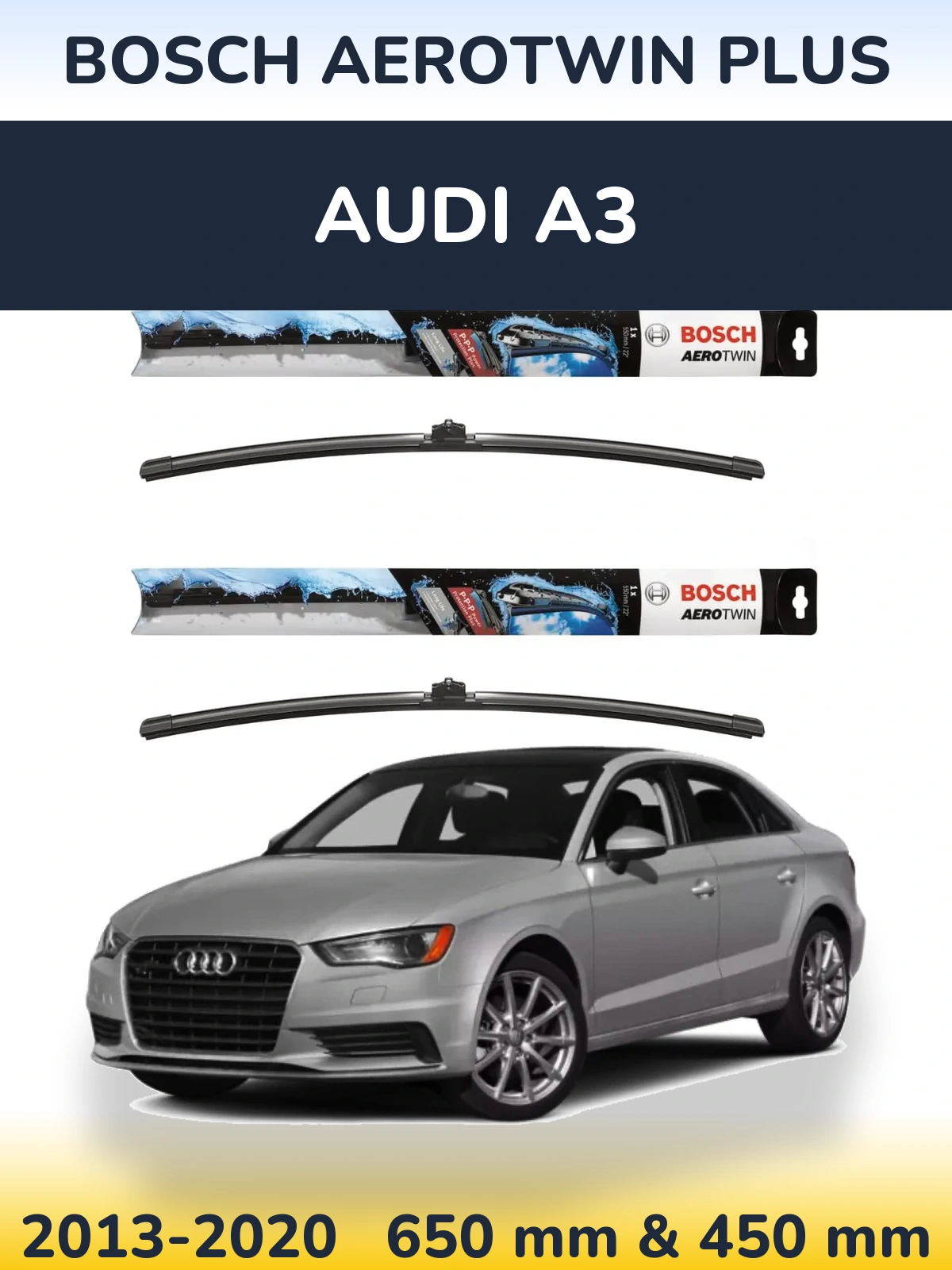 Torkarblad BOSCH AeroTwin Plus för Audi A3