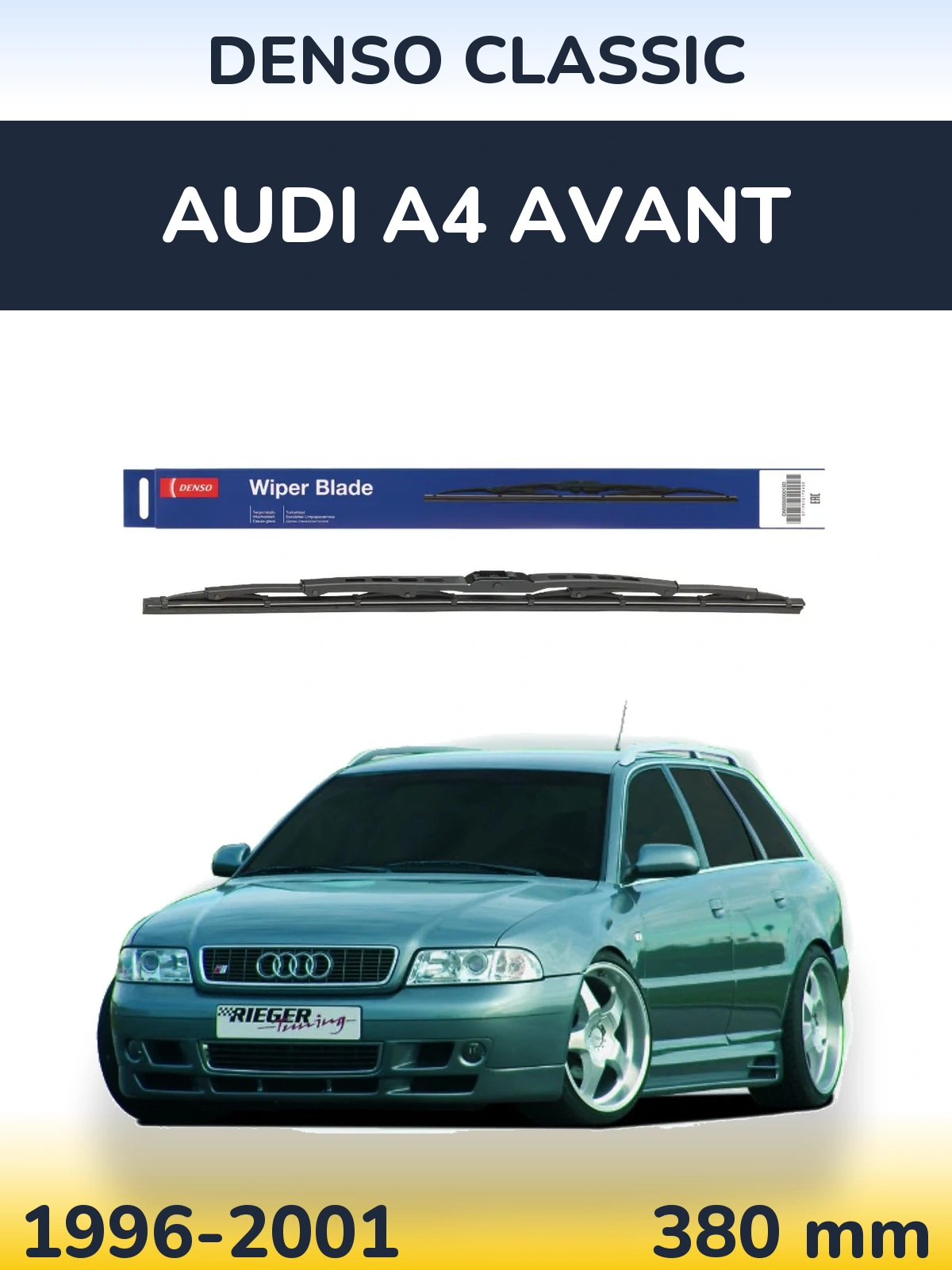 Задний дворник Denso Classic 380 мм для Audi A4 Avant 1996-2001