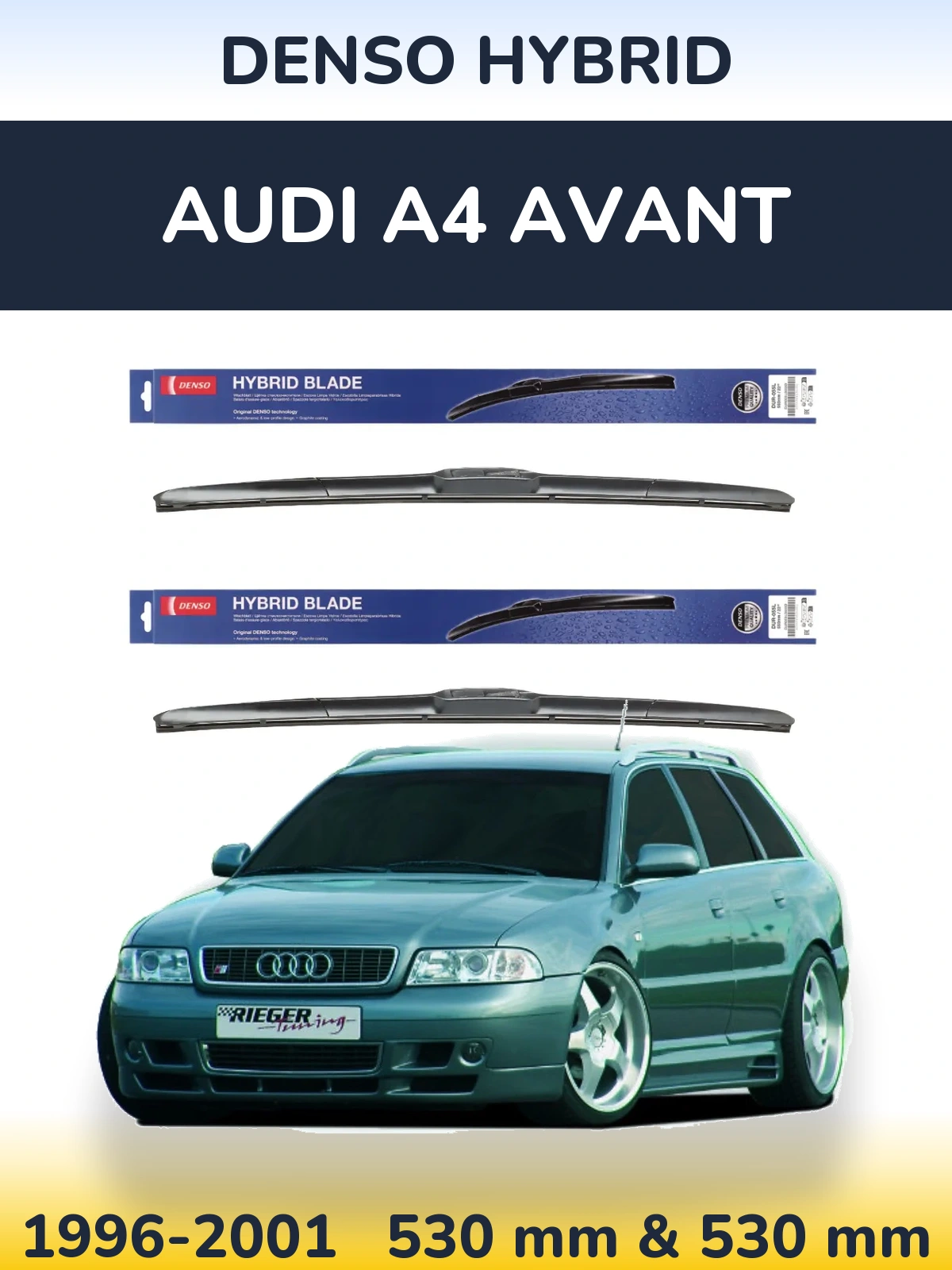 Torkarblad Denso Hybrid för Audi A4 Avant