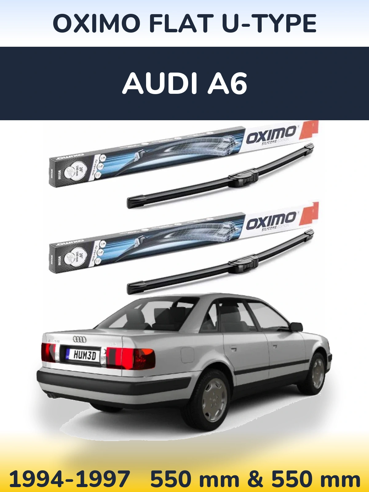 Torkarblad Oximo Flat U-type för Audi A6