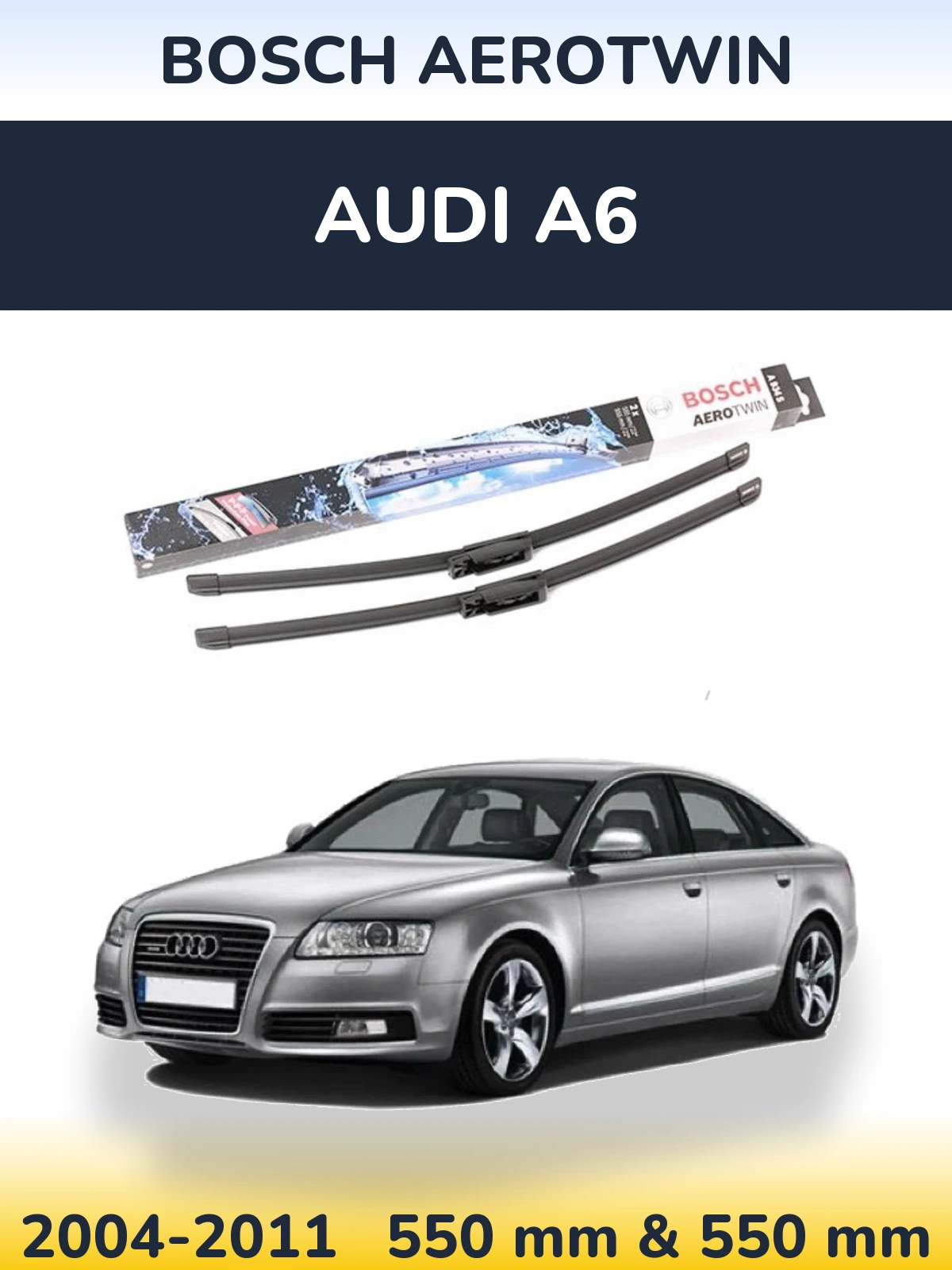 Torkarblad BOSCH AeroTwin för Audi A6