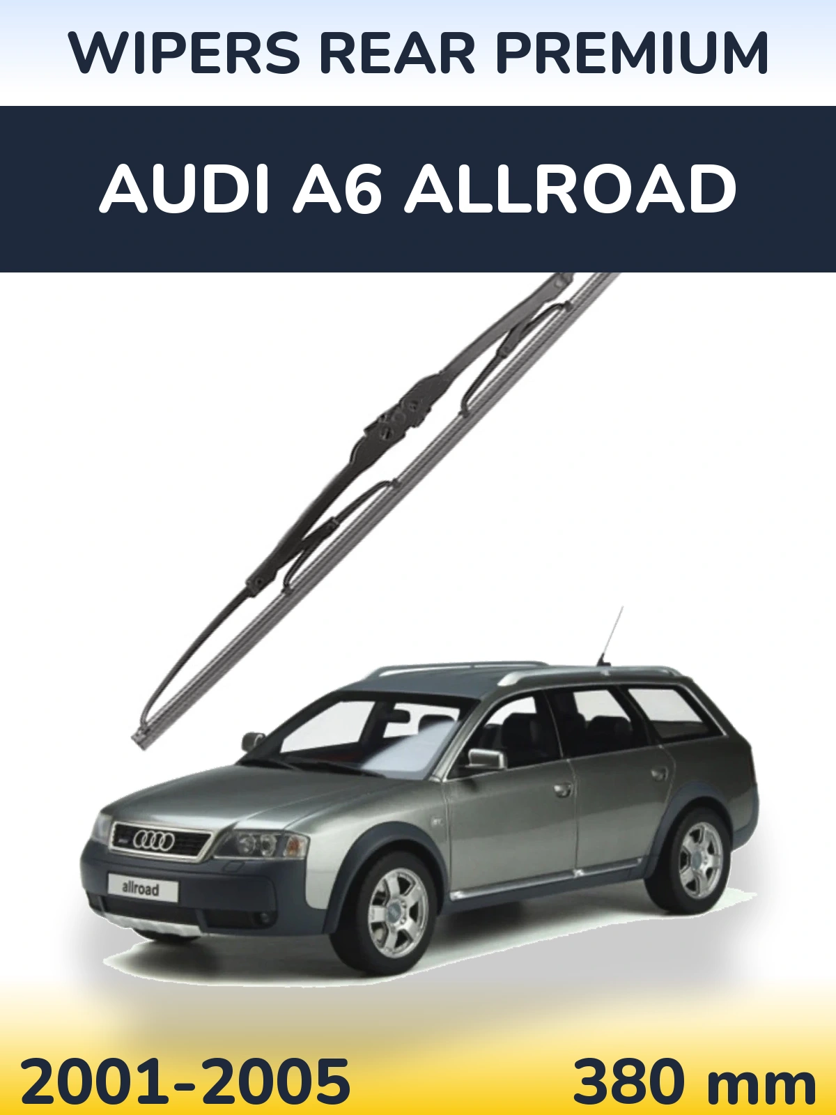 Rear wiper blade WIPERS REAR PREMIUM 380 mm for Audi A6 Allroad 2001-2005