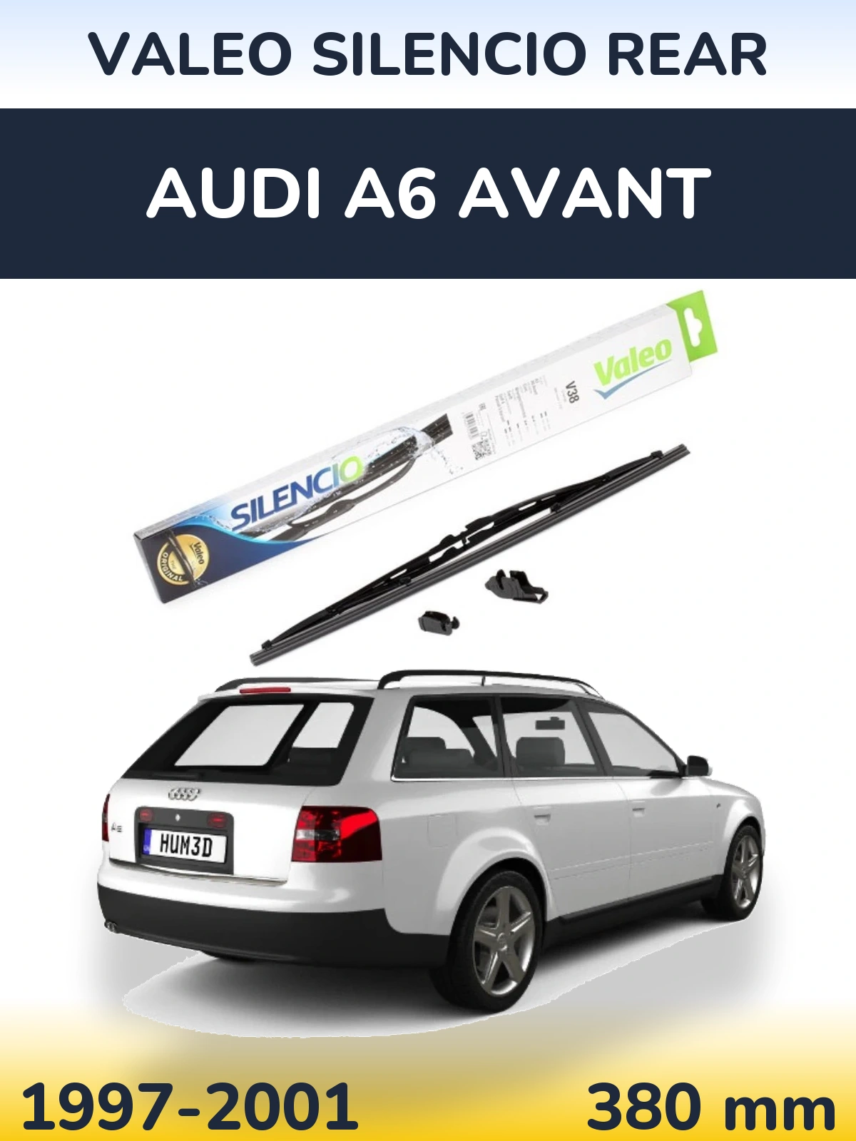 Torkarblad Valeo Silencio Rear för Audi A6 Avant