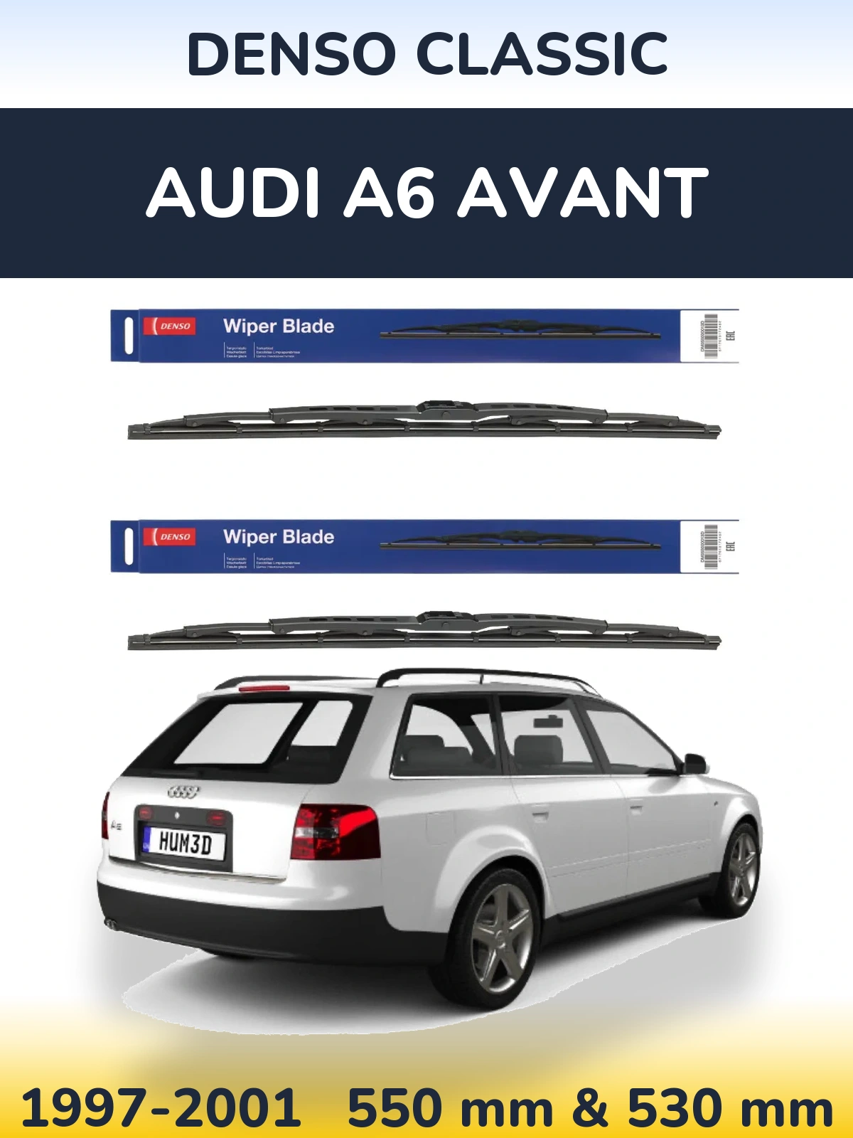 Torkarblad Denso Classic för Audi A6 Avant