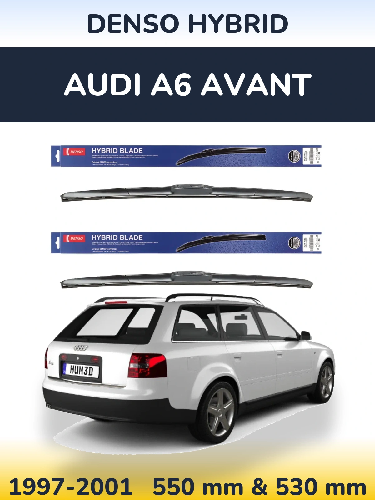 Torkarblad Denso Hybrid för Audi A6 Avant