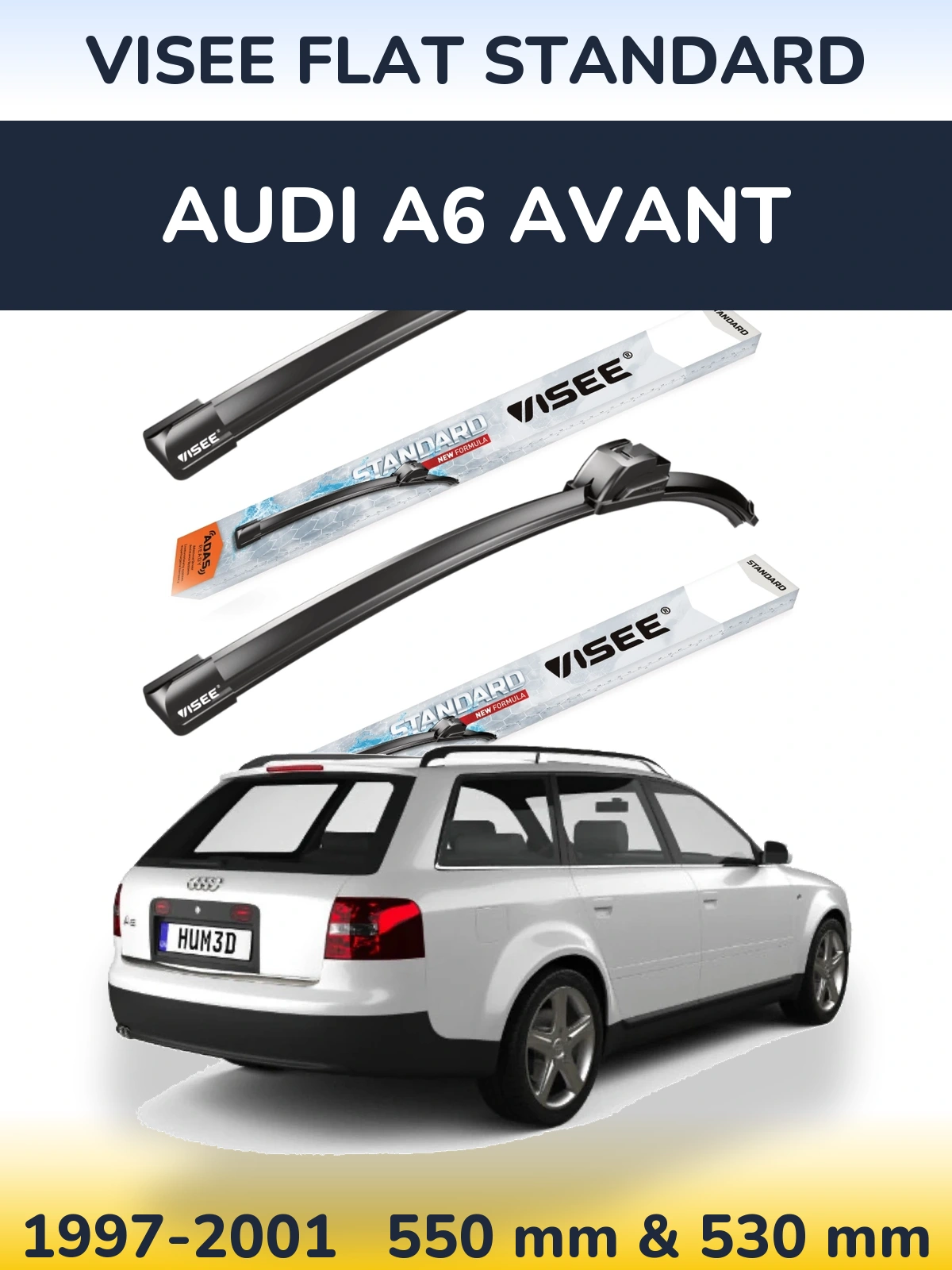 Torkarblad VISEE FLAT STANDARD för Audi A6 Avant