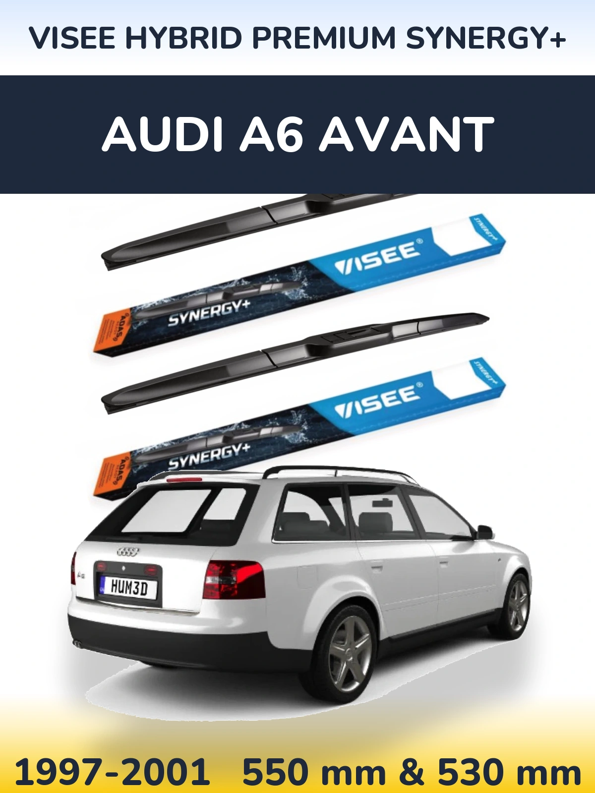 Torkarblad VISEE HYBRID PREMIUM SYNERGY+ för Audi A6 Avant