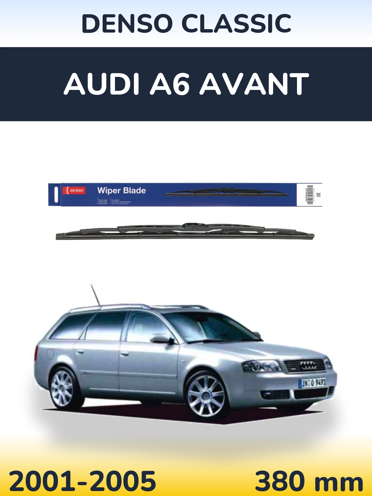 Задний дворник Denso Classic 380 мм для Audi A6 Avant 2001-2005