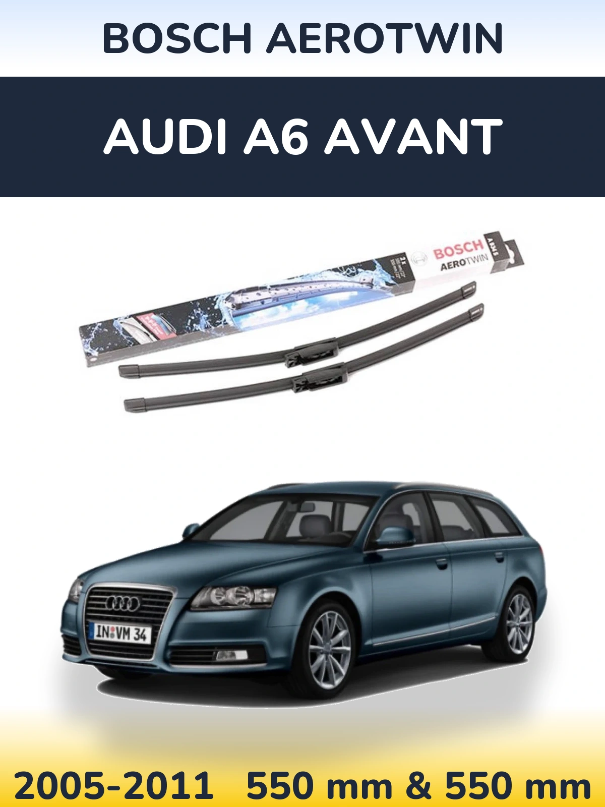 Torkarblad BOSCH AeroTwin för Audi A6 Avant
