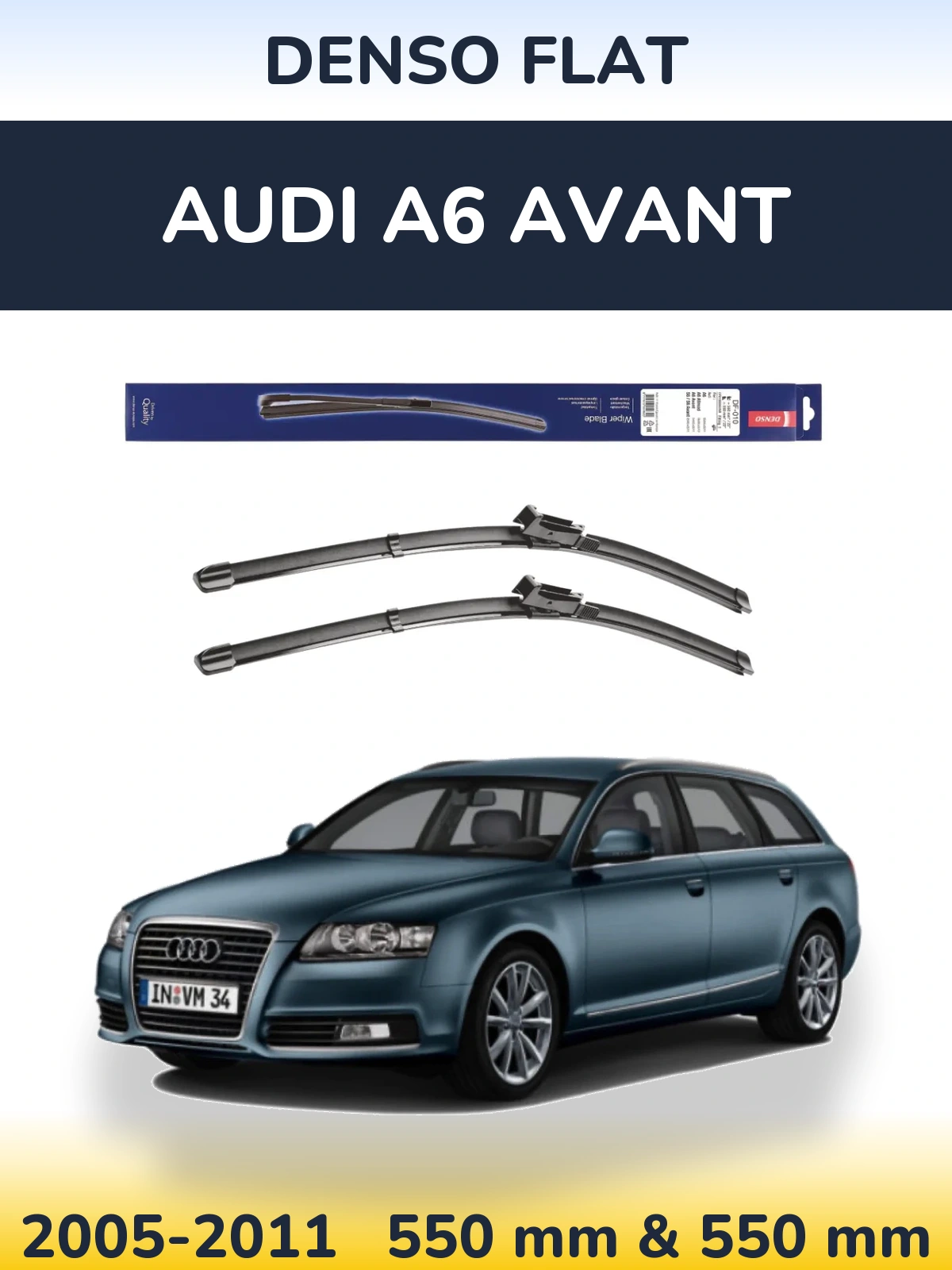 Torkarblad Denso Flat för Audi A6 Avant