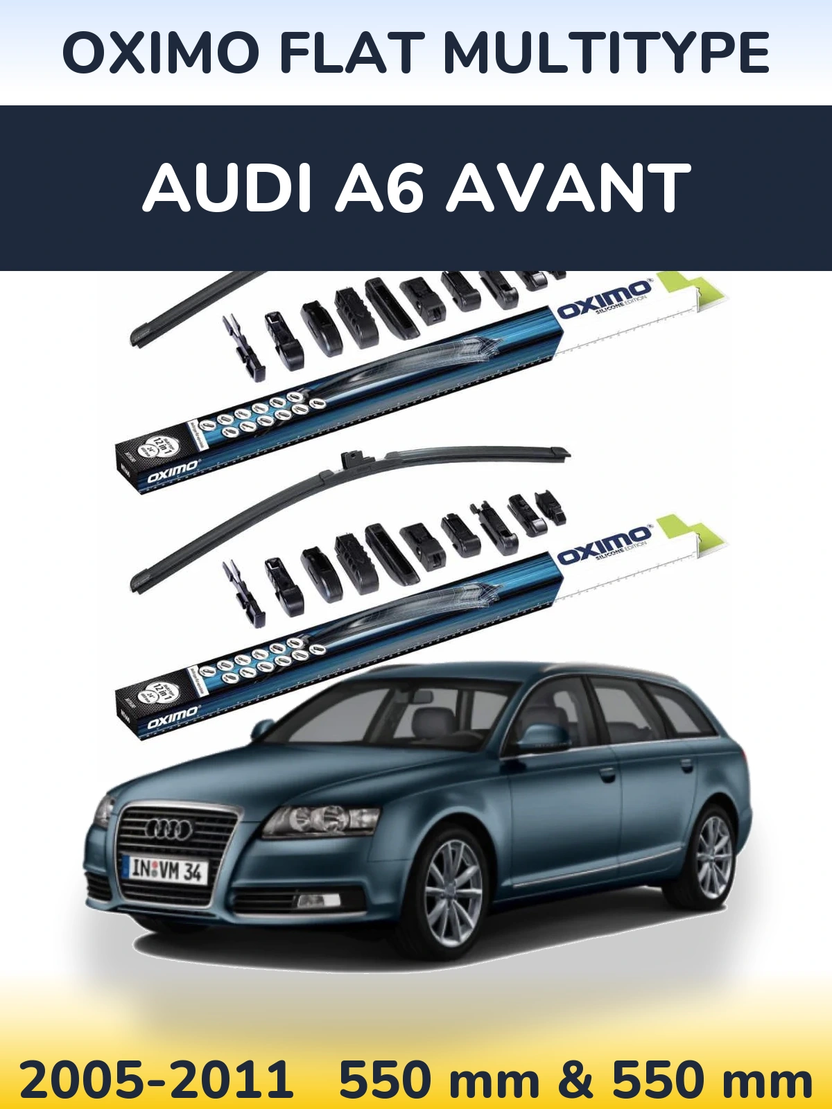 Torkarblad Oximo Flat MultiType för Audi A6 Avant
