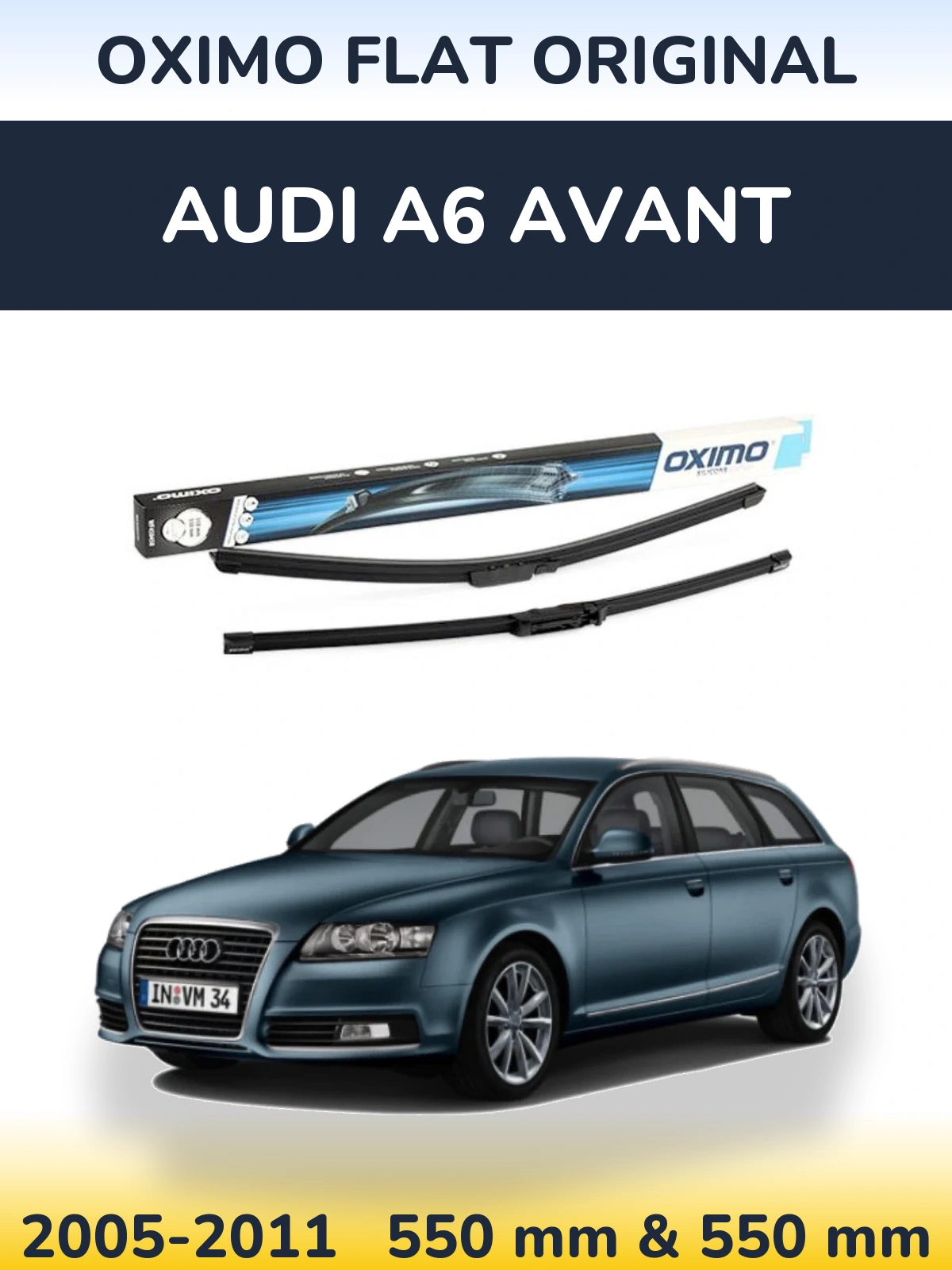 Torkarblad Oximo Flat Original för Audi A6 Avant