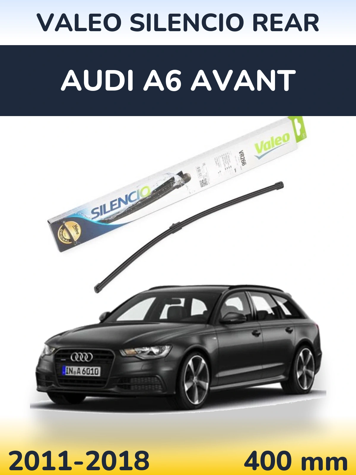 Torkarblad Valeo Silencio Rear för Audi A6 Avant