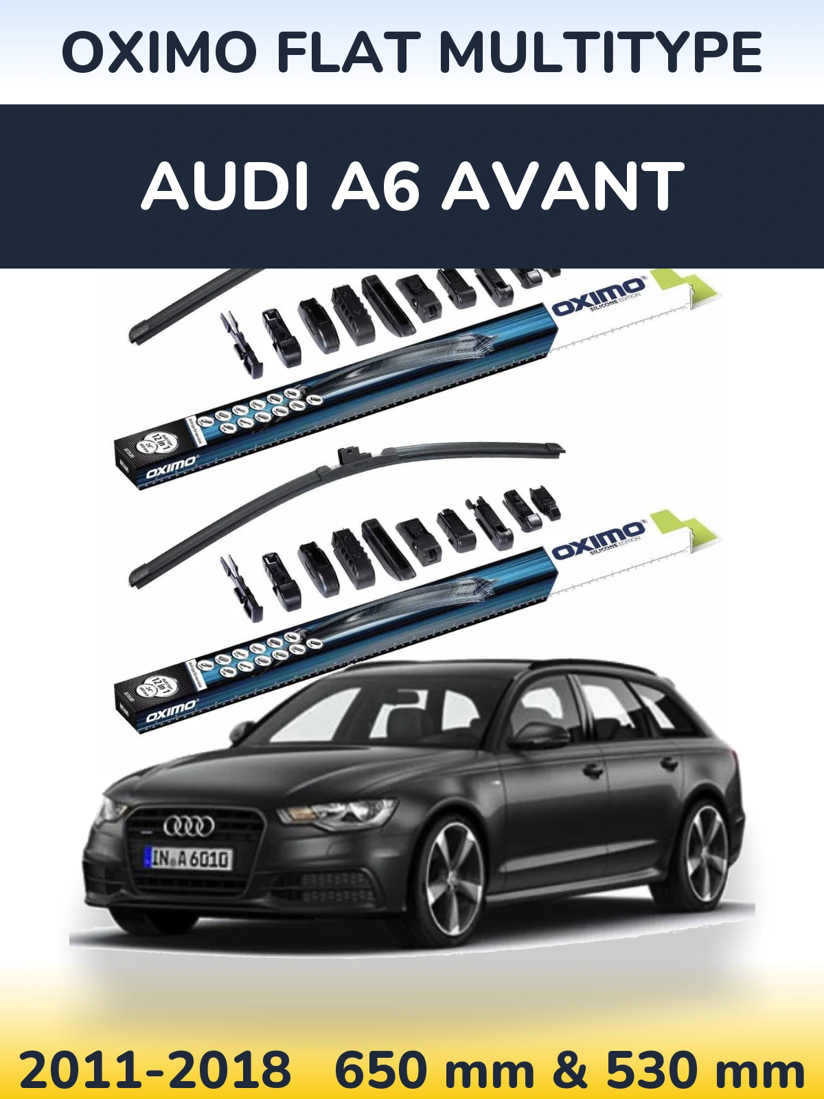 Torkarblad Oximo Flat MultiType för Audi A6 Avant