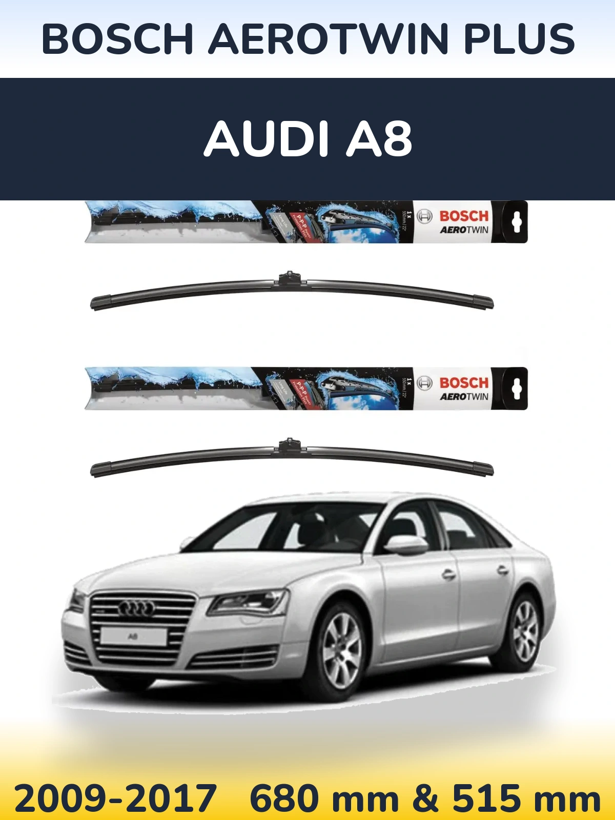 Torkarblad BOSCH AeroTwin Plus för Audi A8
