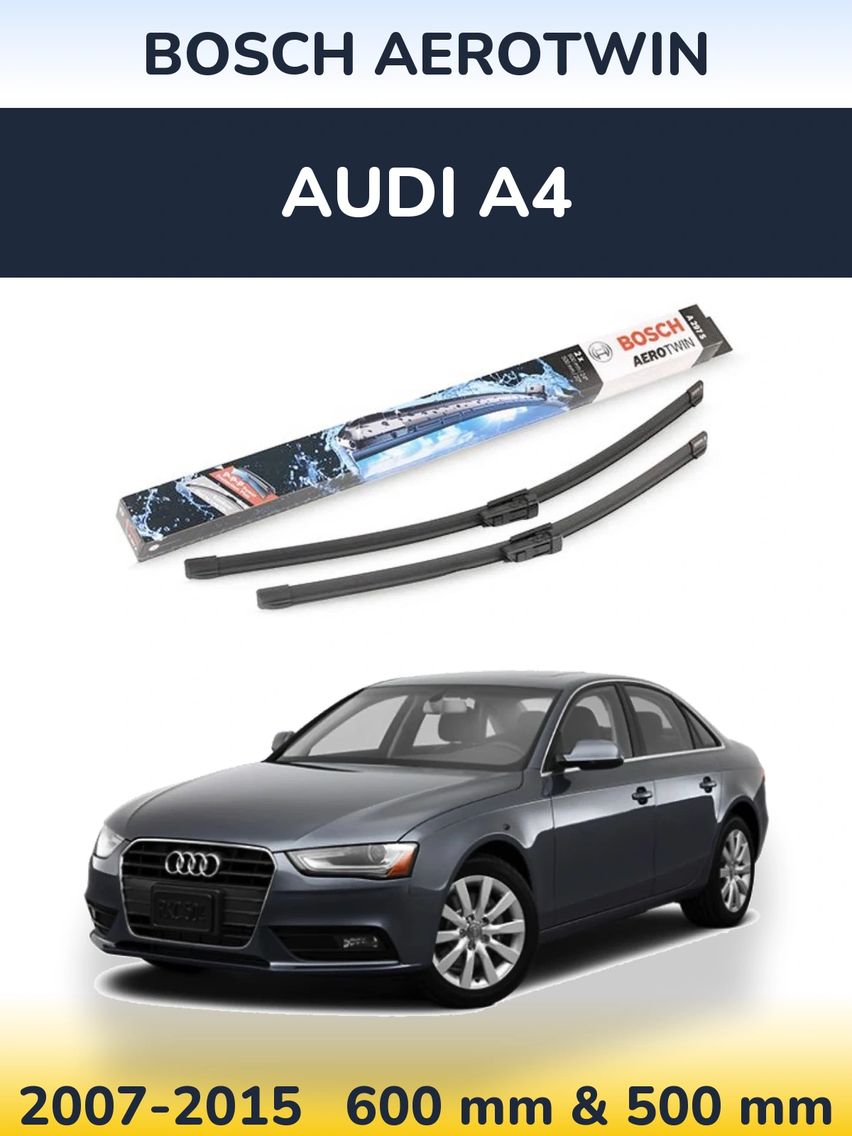 Torkarblad BOSCH AeroTwin för Audi A4
