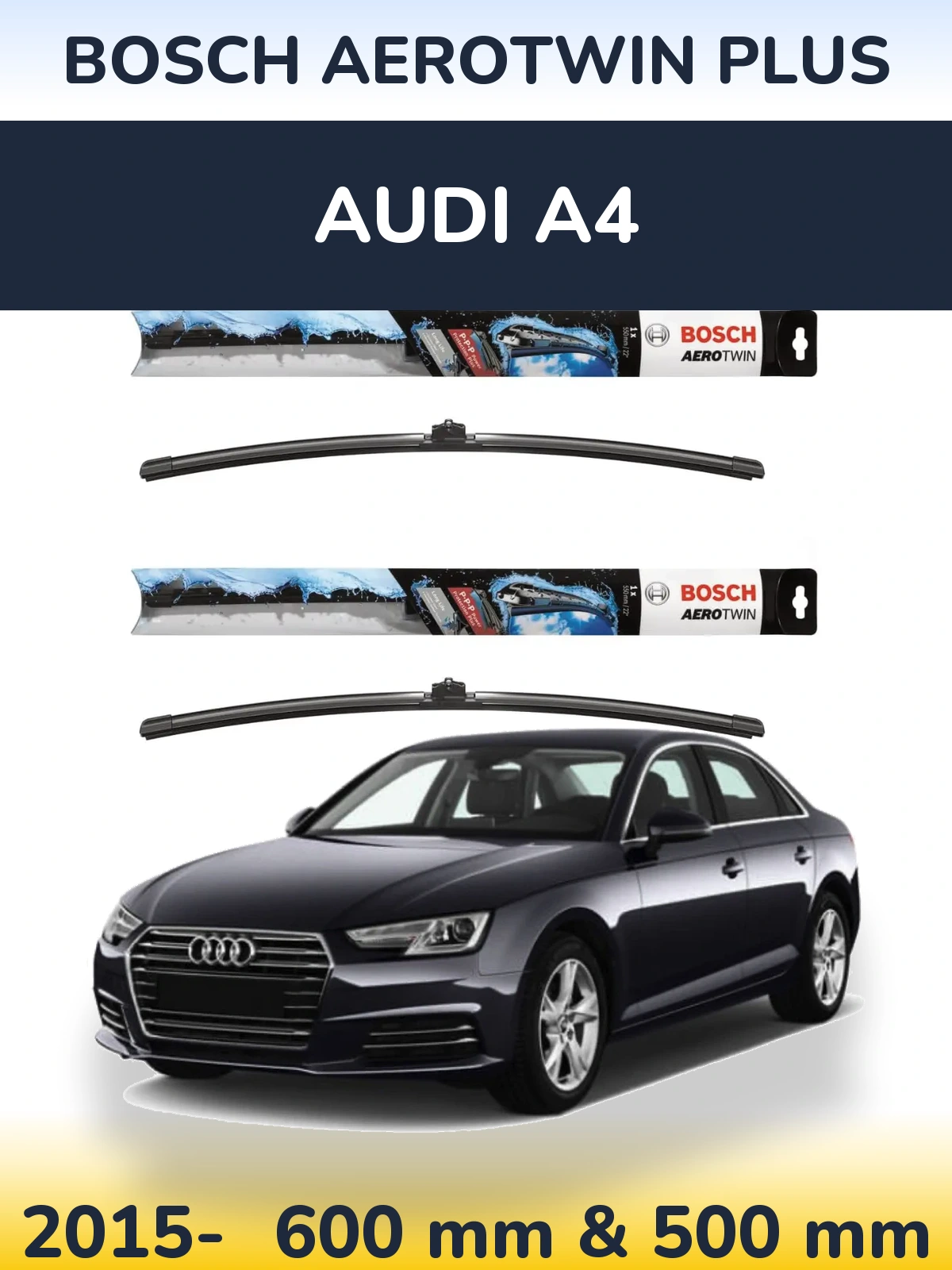 Torkarblad BOSCH AeroTwin Plus för Audi A4
