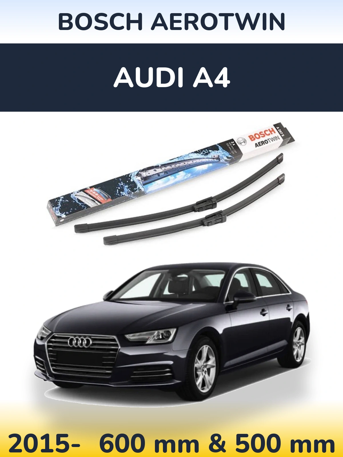 Torkarblad BOSCH AeroTwin för Audi A4