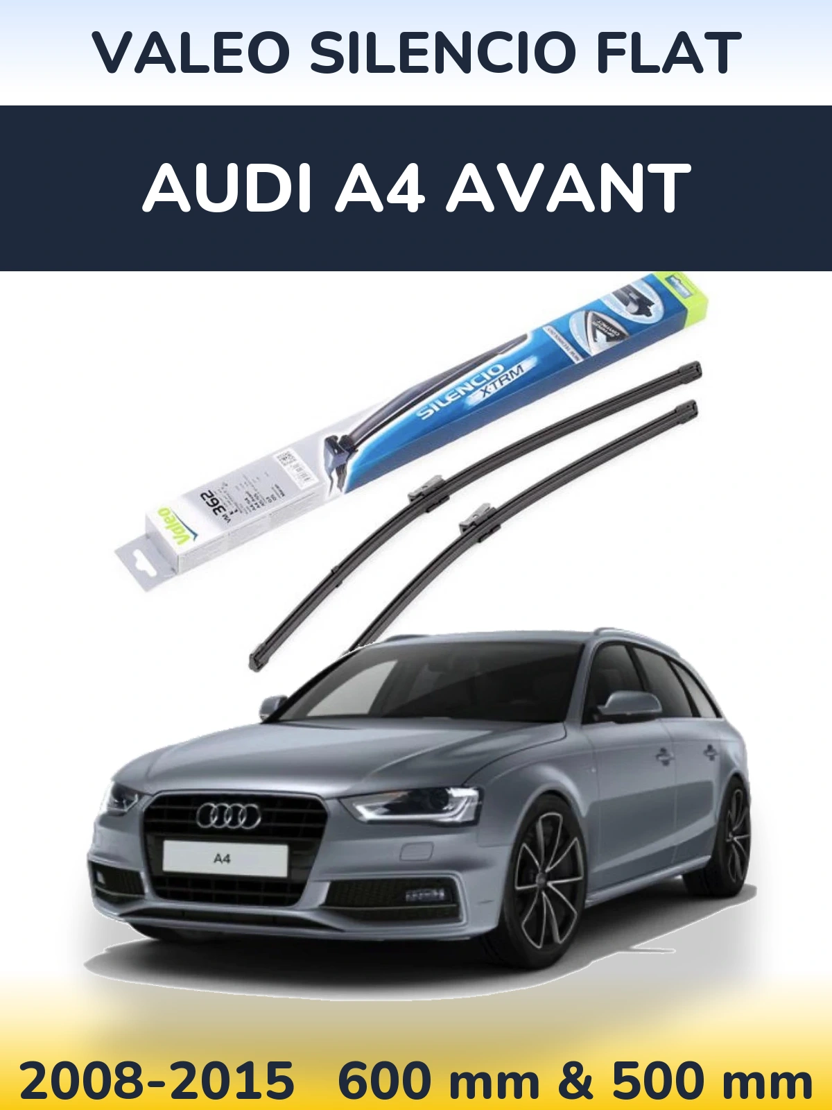 Torkarblad Valeo Silencio Flat för Audi A4 Avant