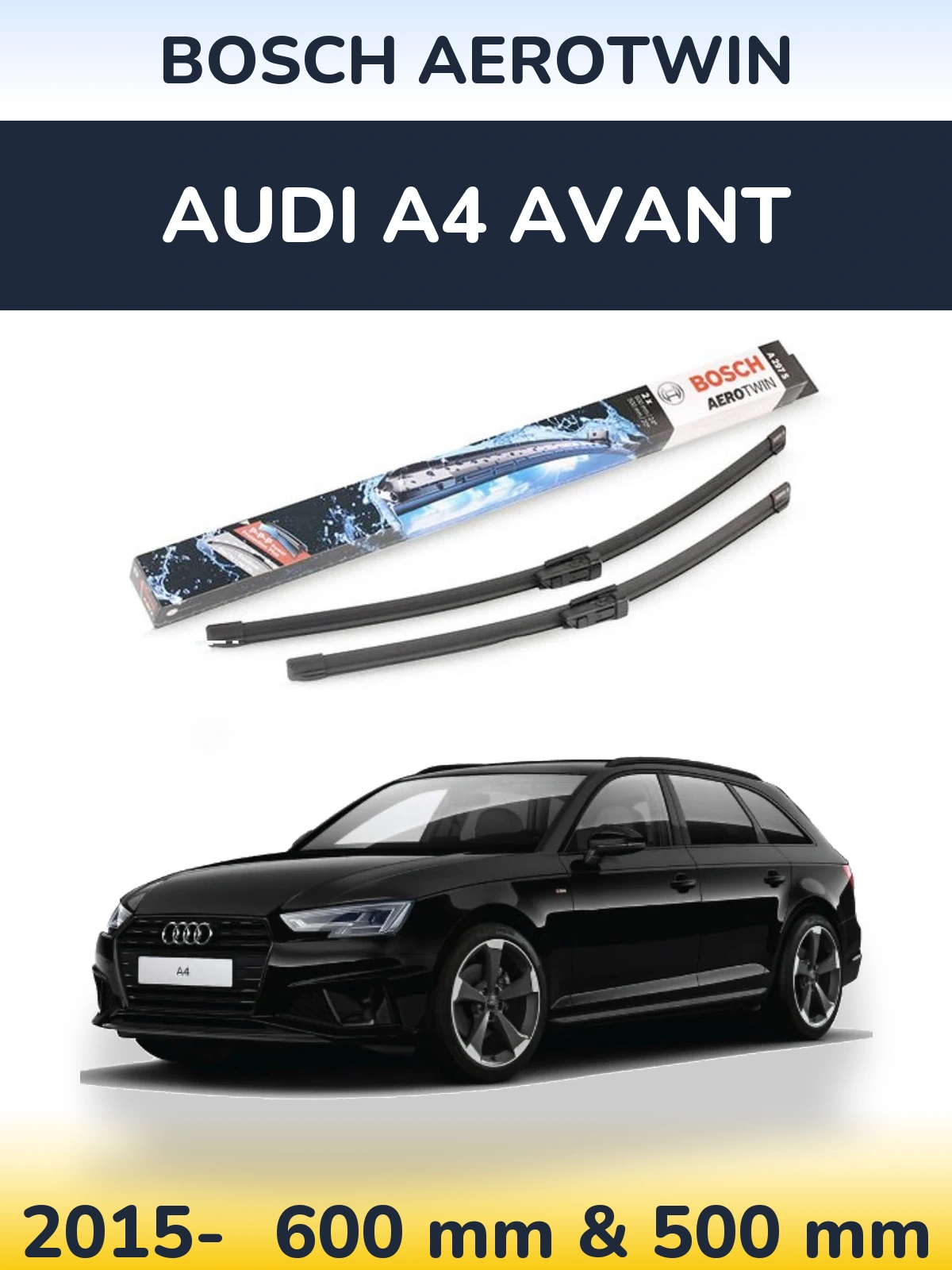 Torkarblad BOSCH AeroTwin för Audi A4 Avant