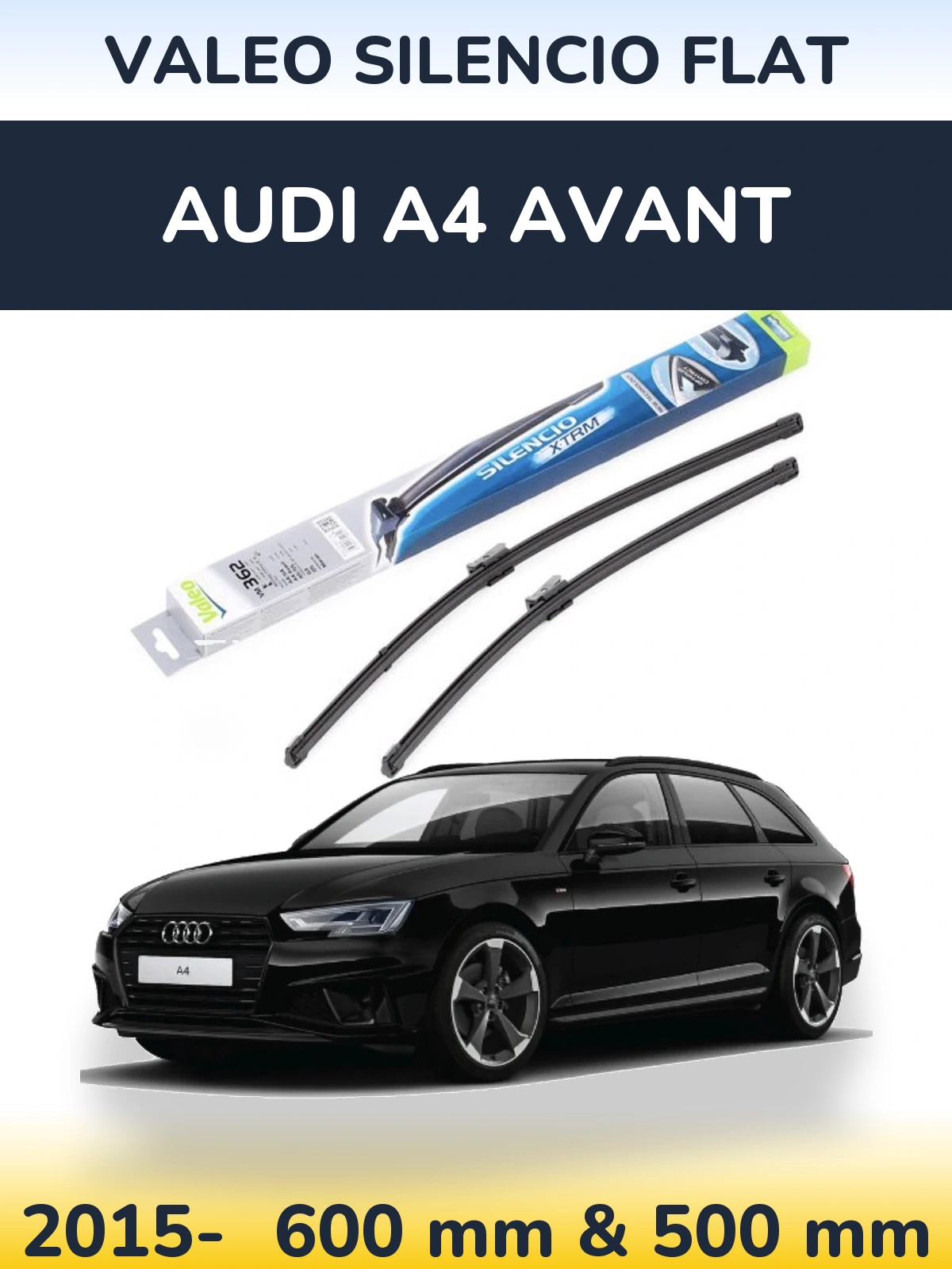 Torkarblad Valeo Silencio Flat för Audi A4 Avant