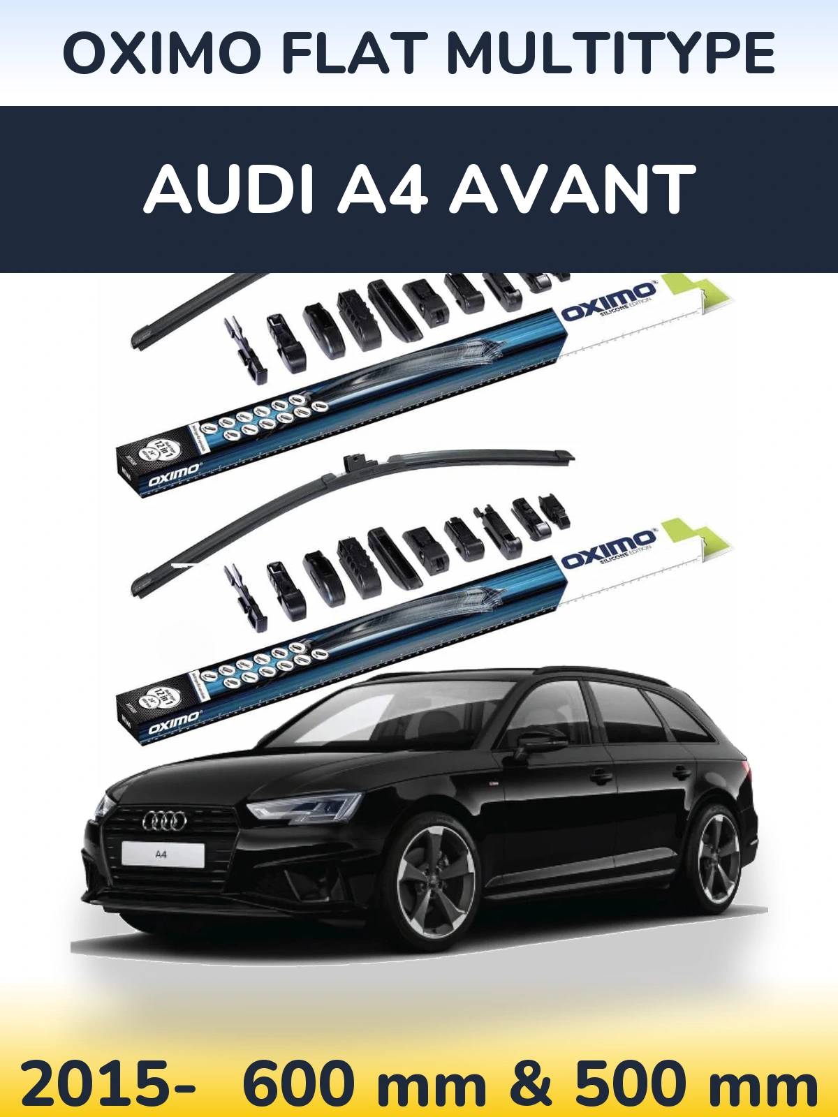 Torkarblad Oximo Flat MultiType för Audi A4 Avant