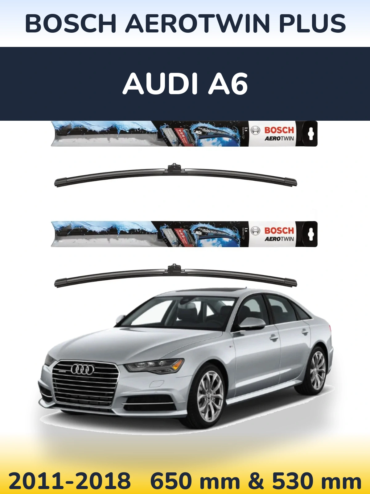 Torkarblad BOSCH AeroTwin Plus för Audi A6
