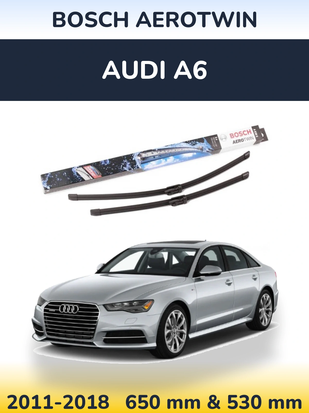 Torkarblad BOSCH AeroTwin för Audi A6