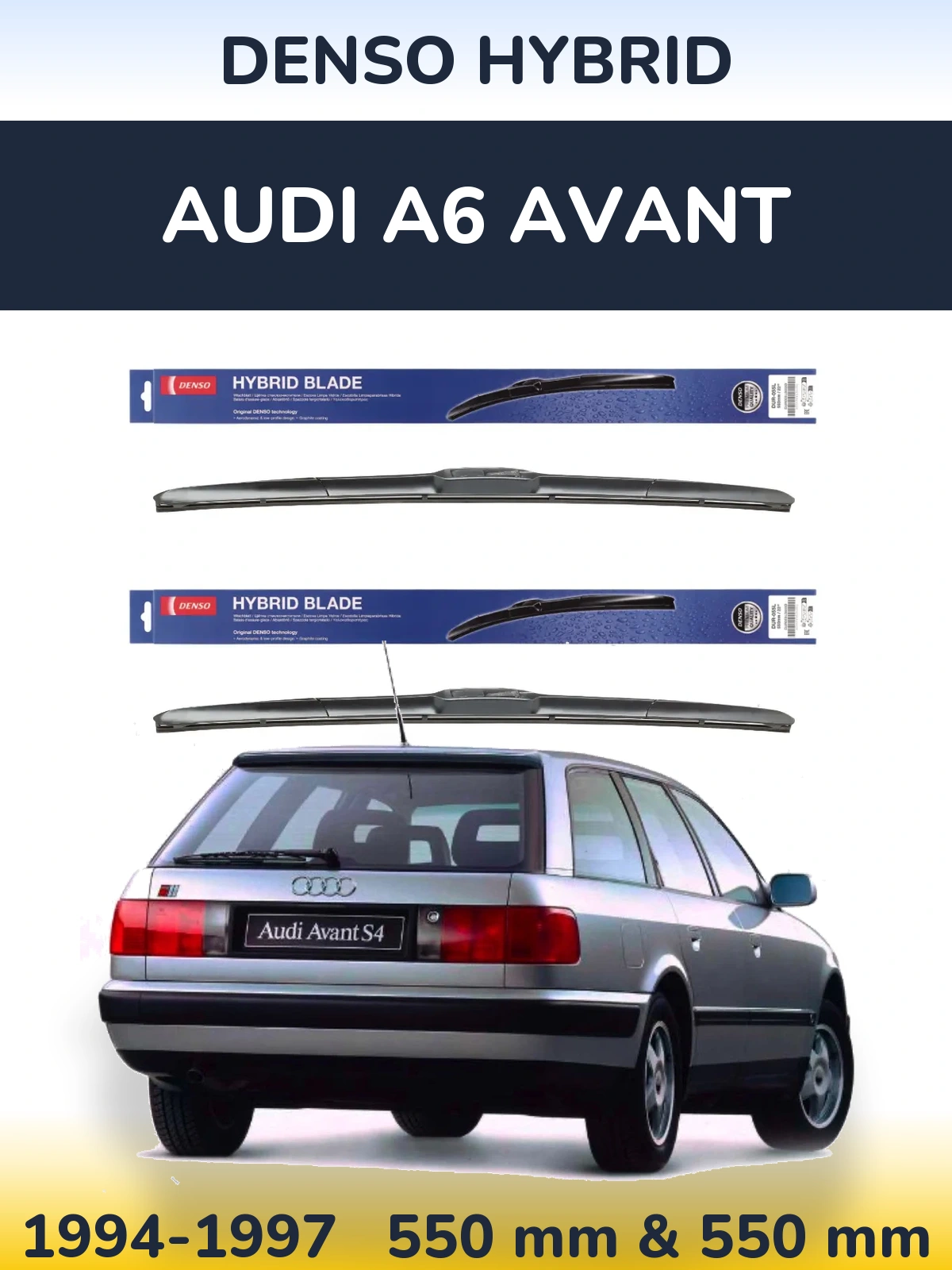 Torkarblad Denso Hybrid för Audi A6 Avant