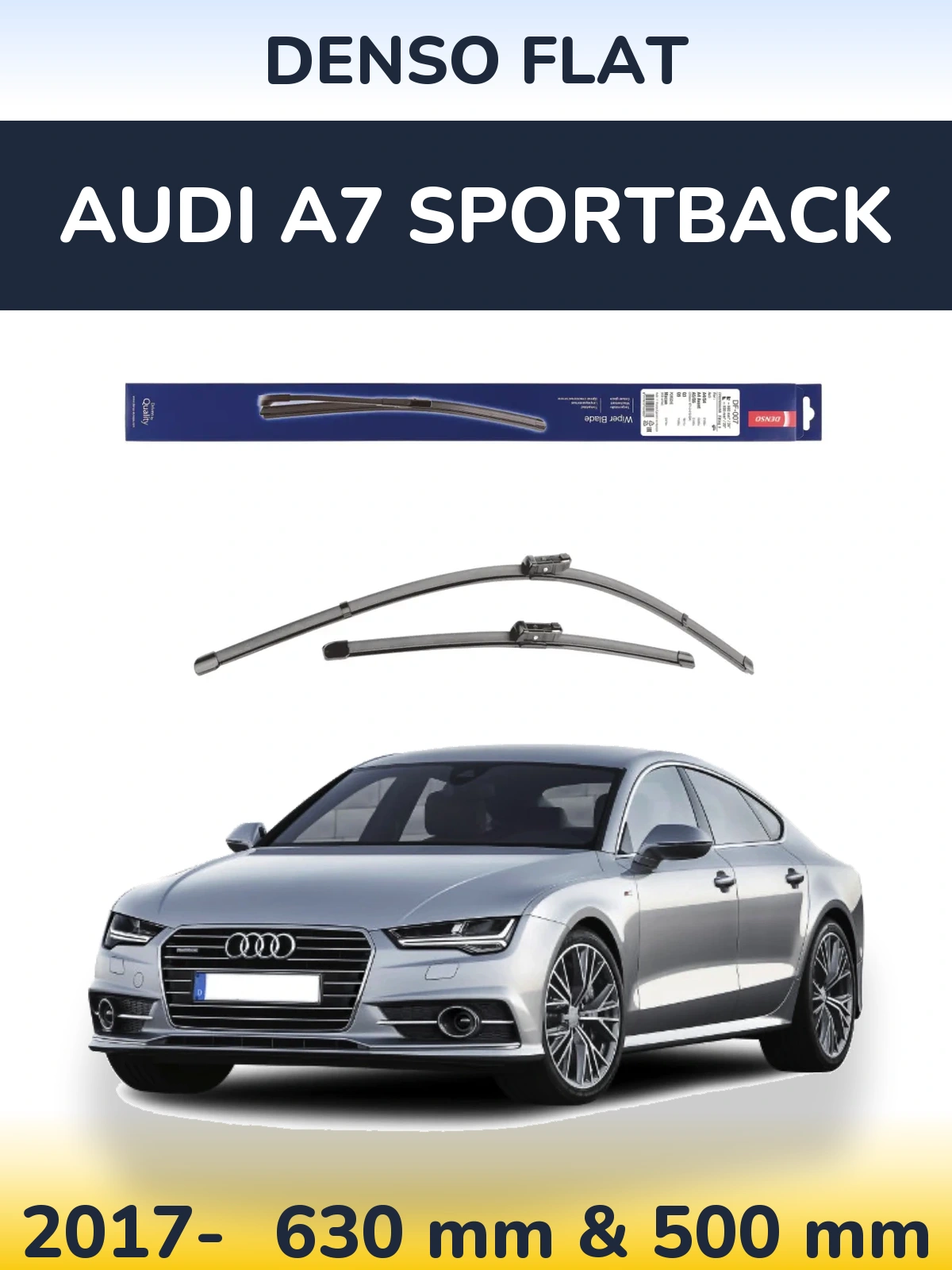 Torkarblad Denso Flat för Audi A7 Sportback
