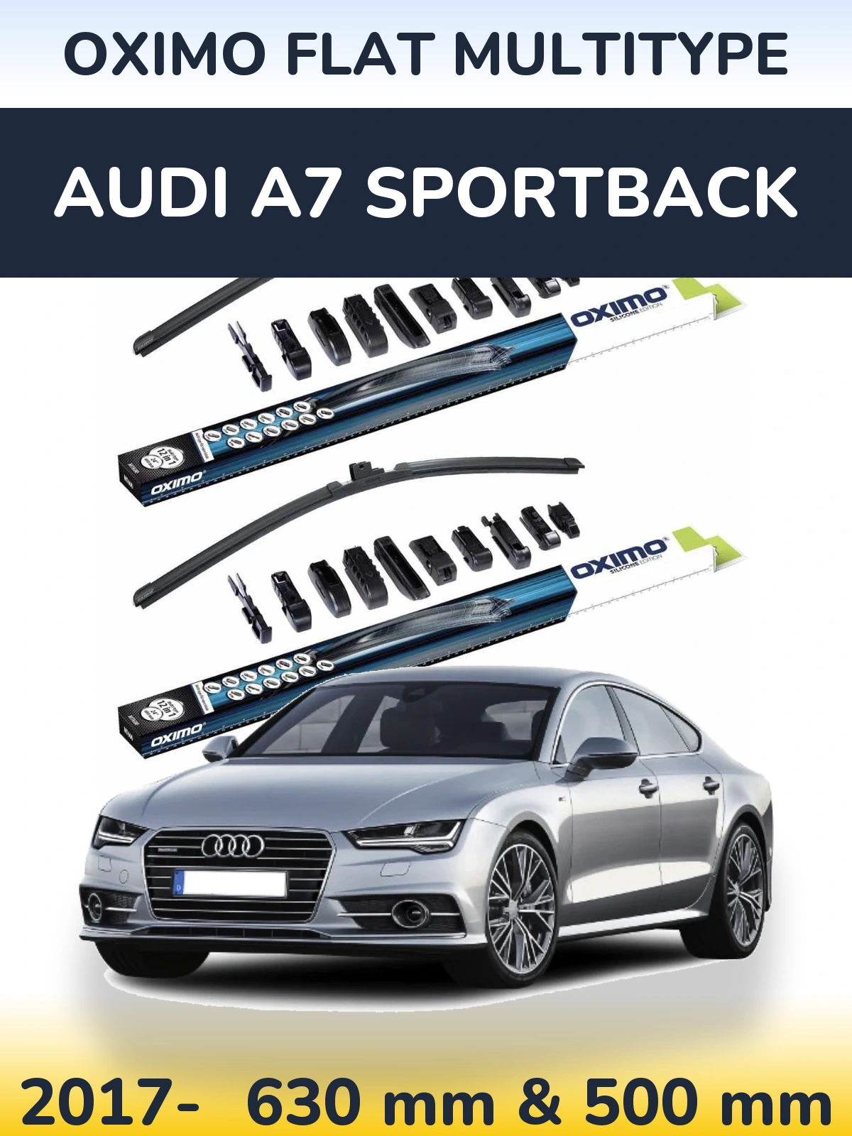 Torkarblad Oximo Flat MultiType för Audi A7 Sportback