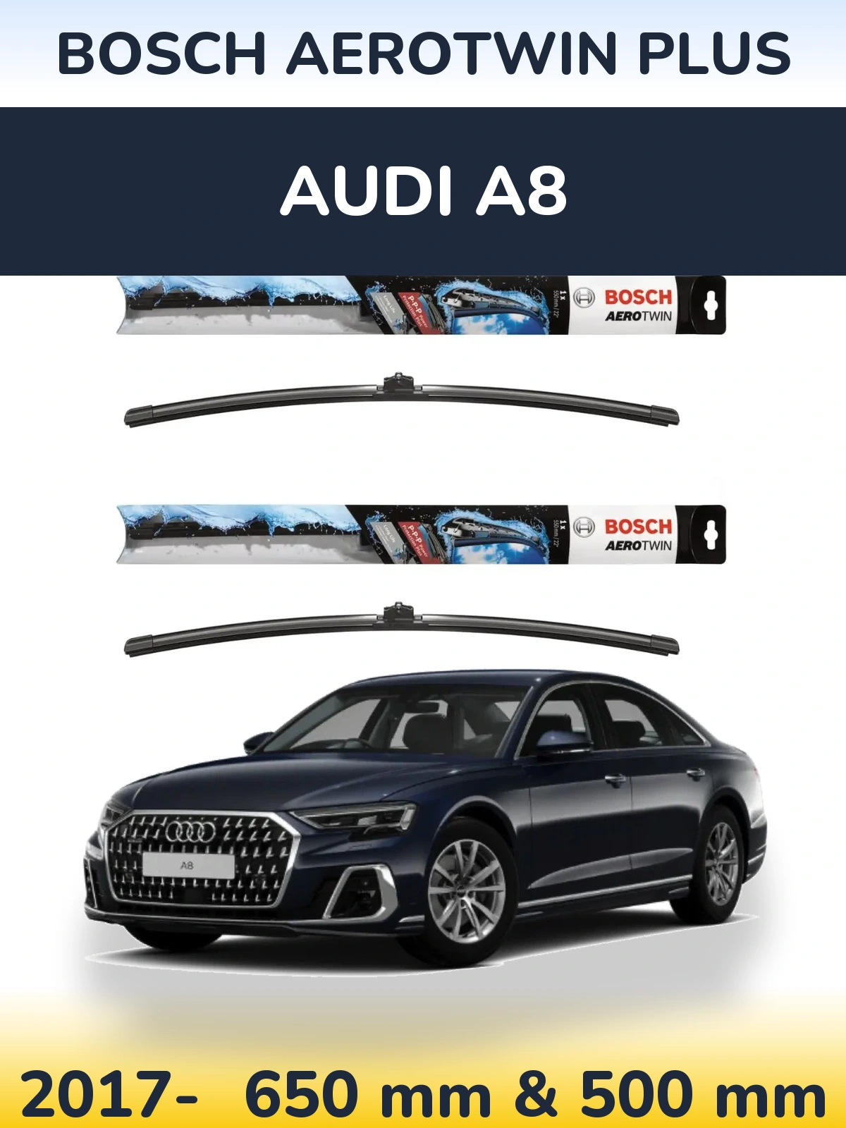Torkarblad BOSCH AeroTwin Plus för Audi A8