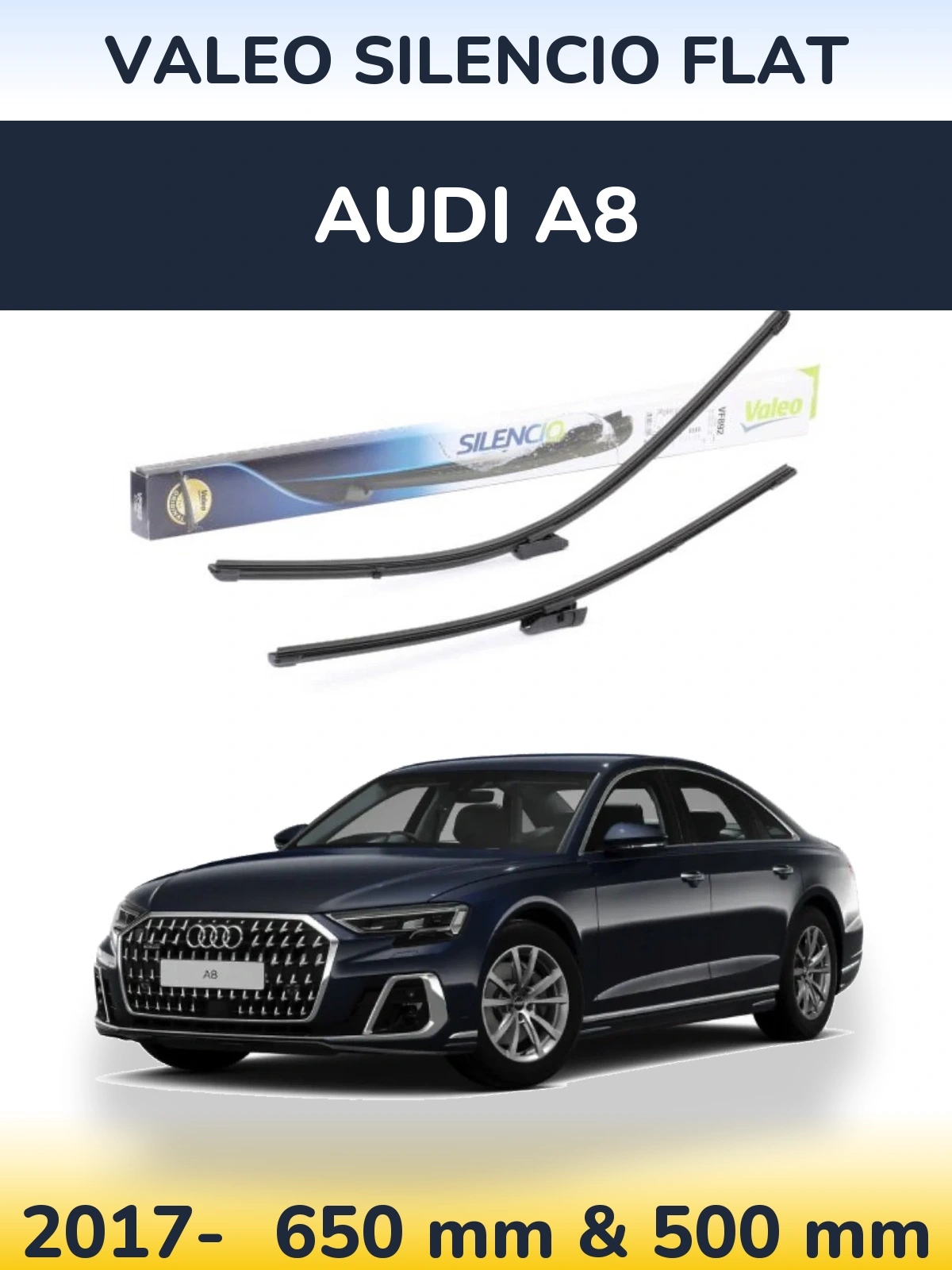 Torkarblad Valeo Silencio Flat för Audi A8