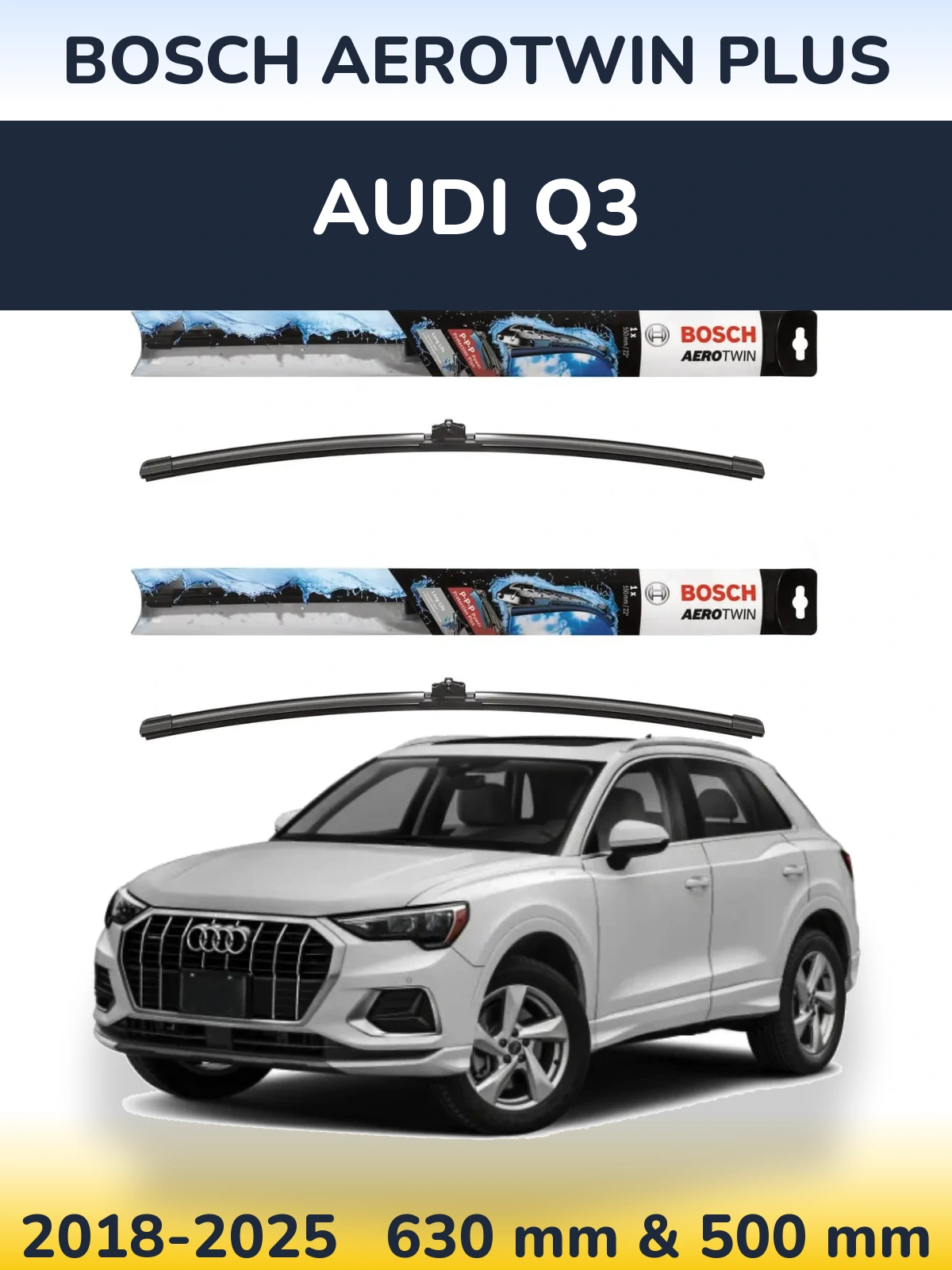 Torkarblad BOSCH AeroTwin Plus för Audi Q3