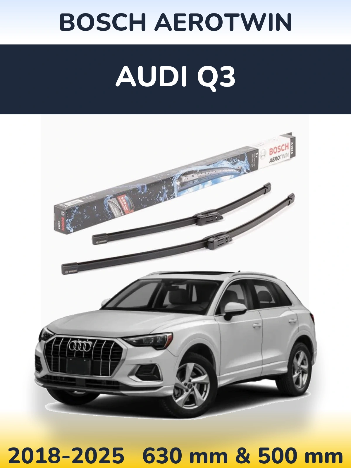 Torkarblad BOSCH AeroTwin för Audi Q3