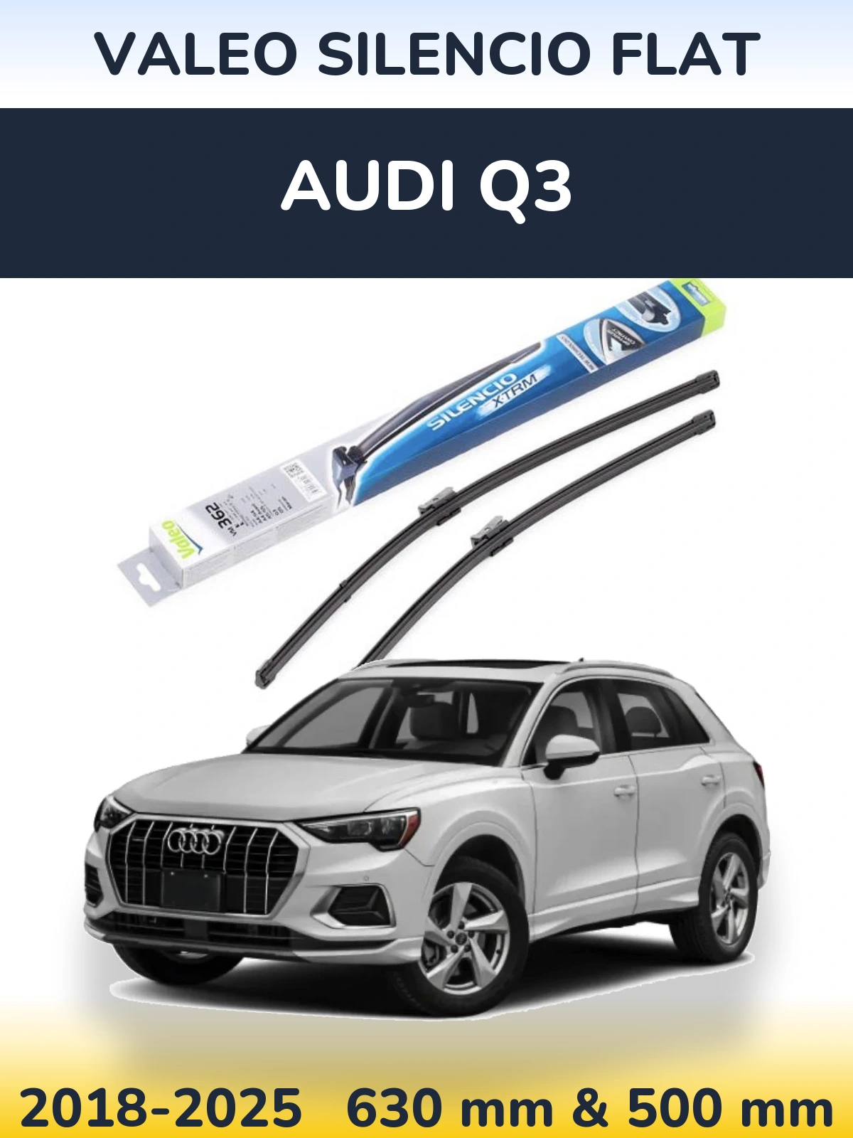Torkarblad Valeo Silencio Flat för Audi Q3