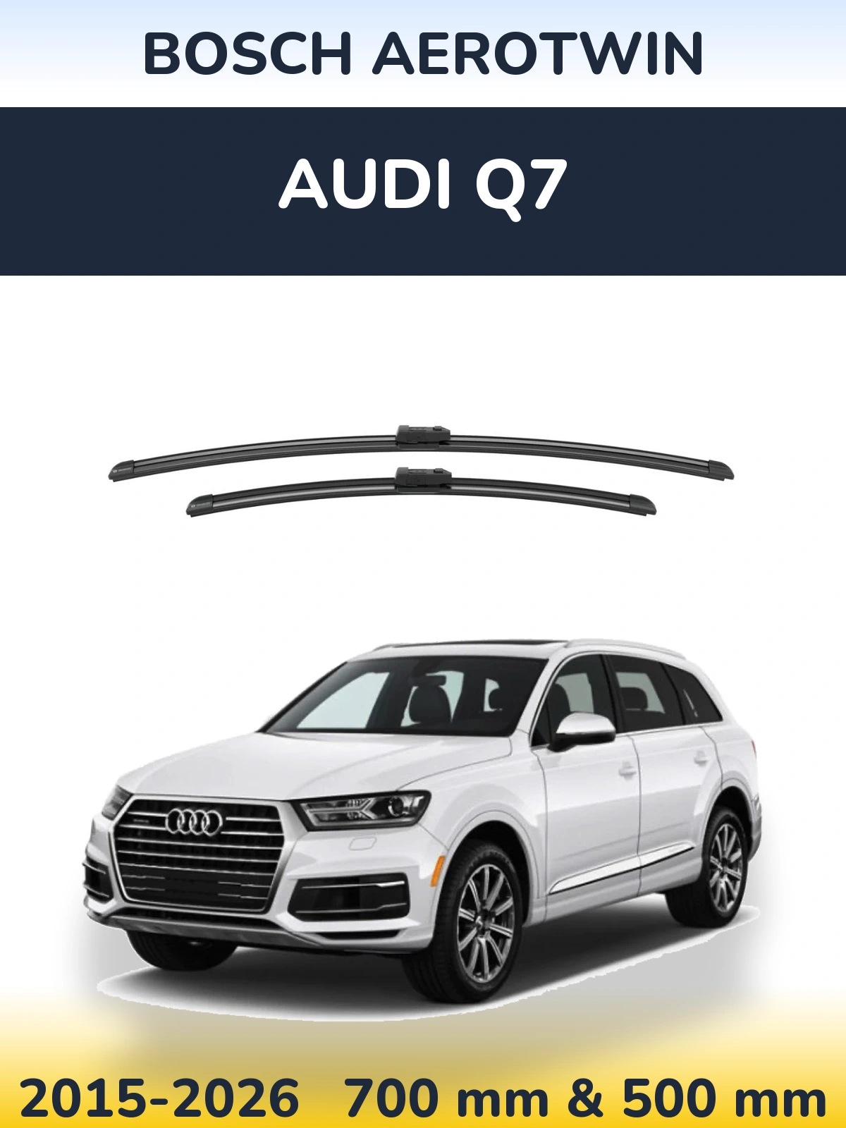 Torkarblad BOSCH AeroTwin för Audi Q7