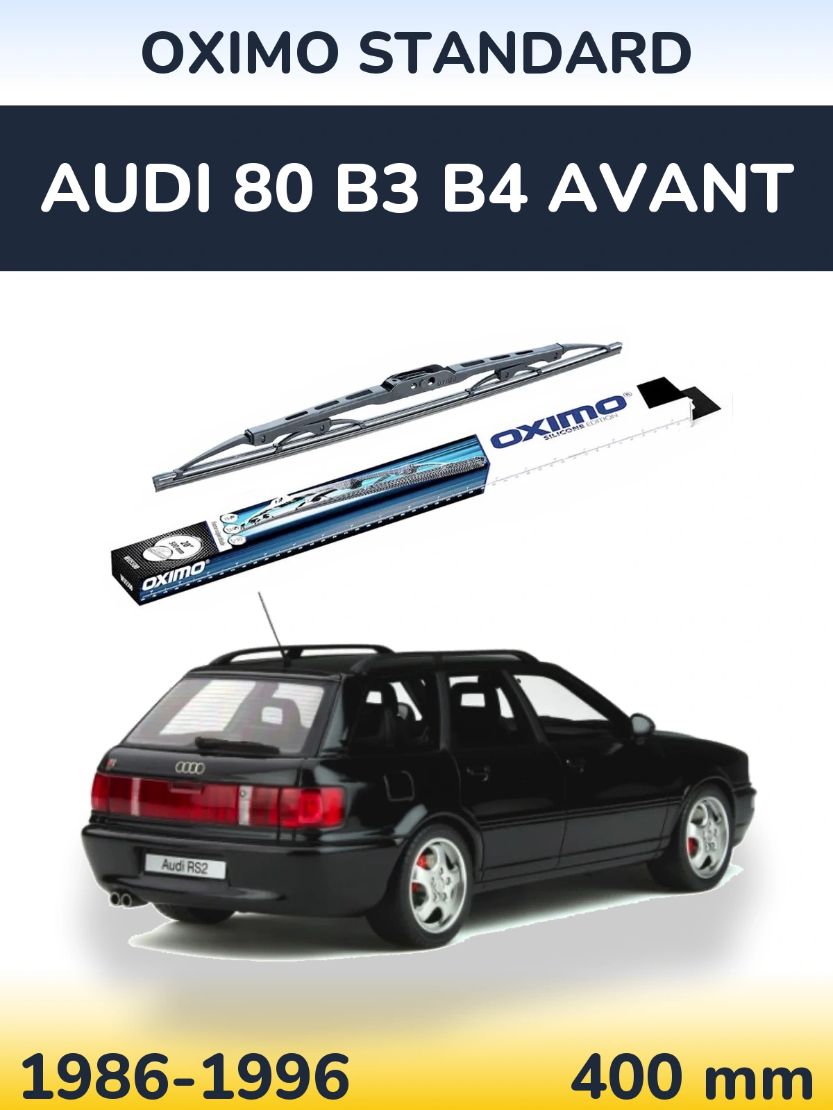 Torkarblad Oximo Standard för Audi 80 B3 B4 Avant