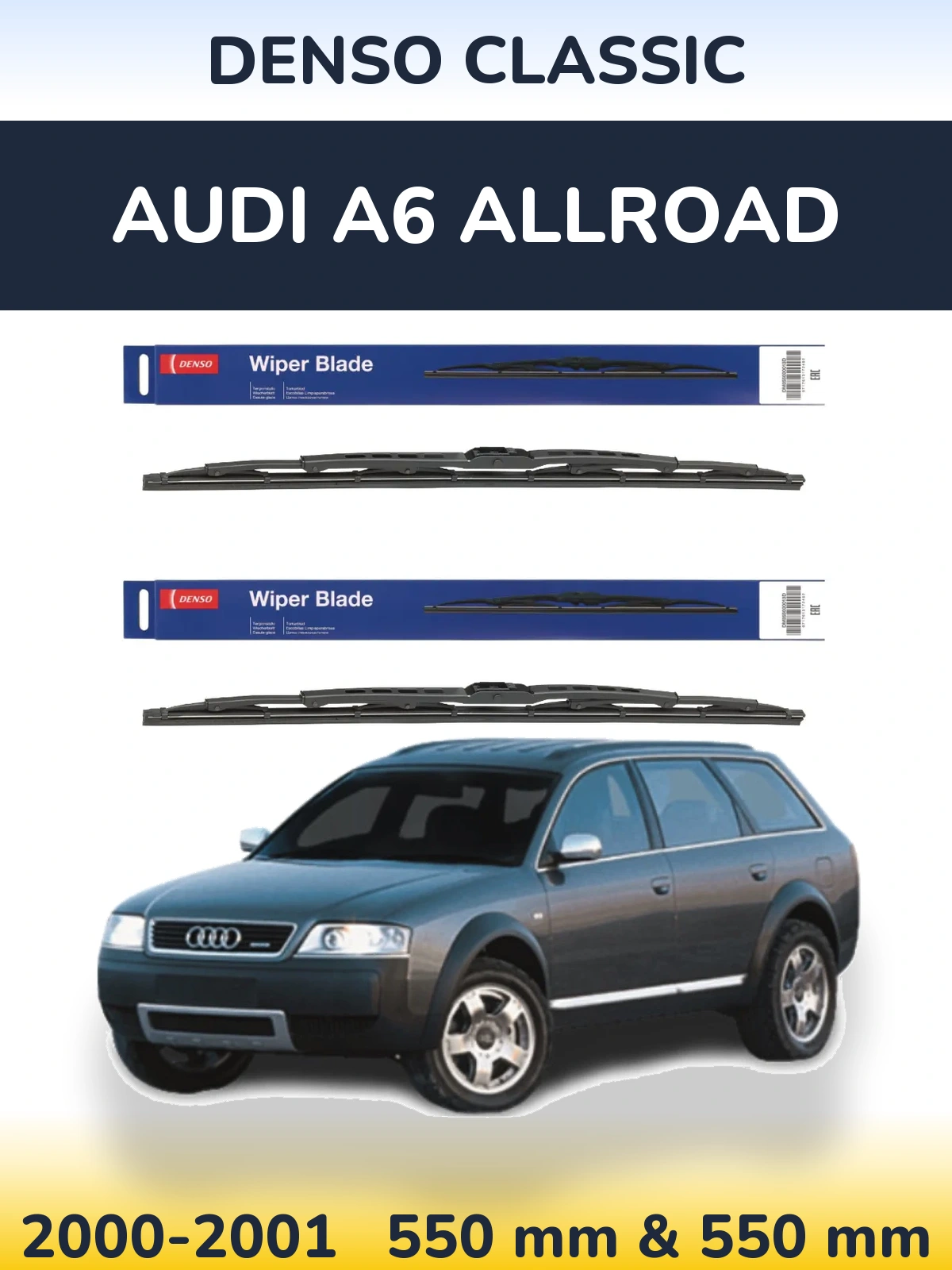 Torkarblad Denso Classic för Audi A6 Allroad