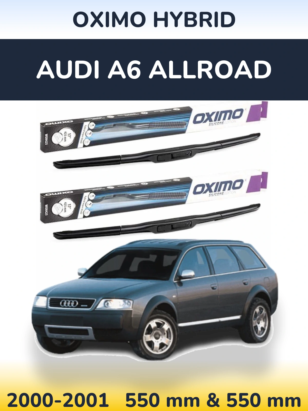 Torkarblad Oximo Hybrid för Audi A6 Allroad