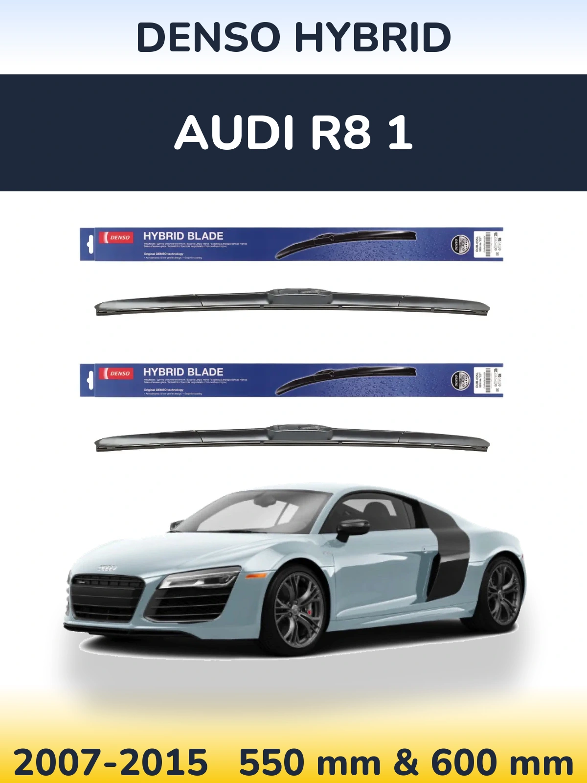 Torkarblad Denso Hybrid för Audi R8 1