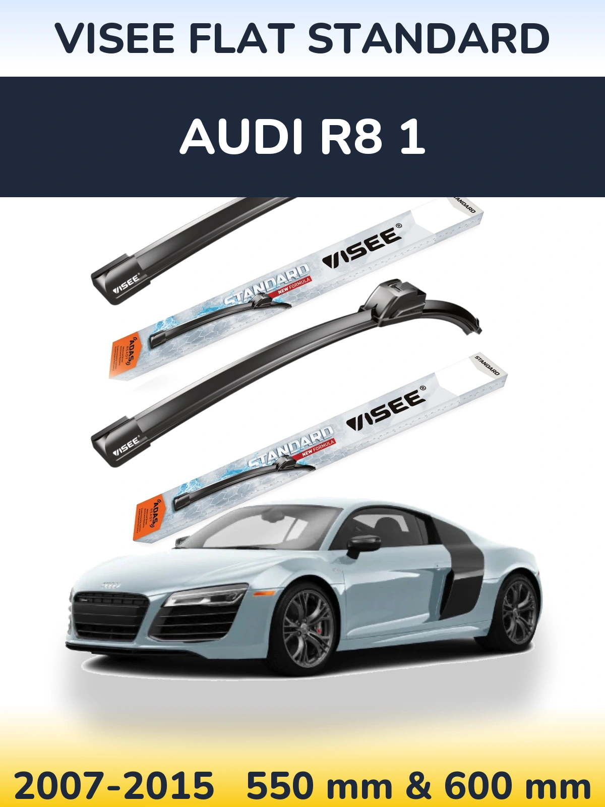 Torkarblad VISEE FLAT STANDARD för Audi R8 1